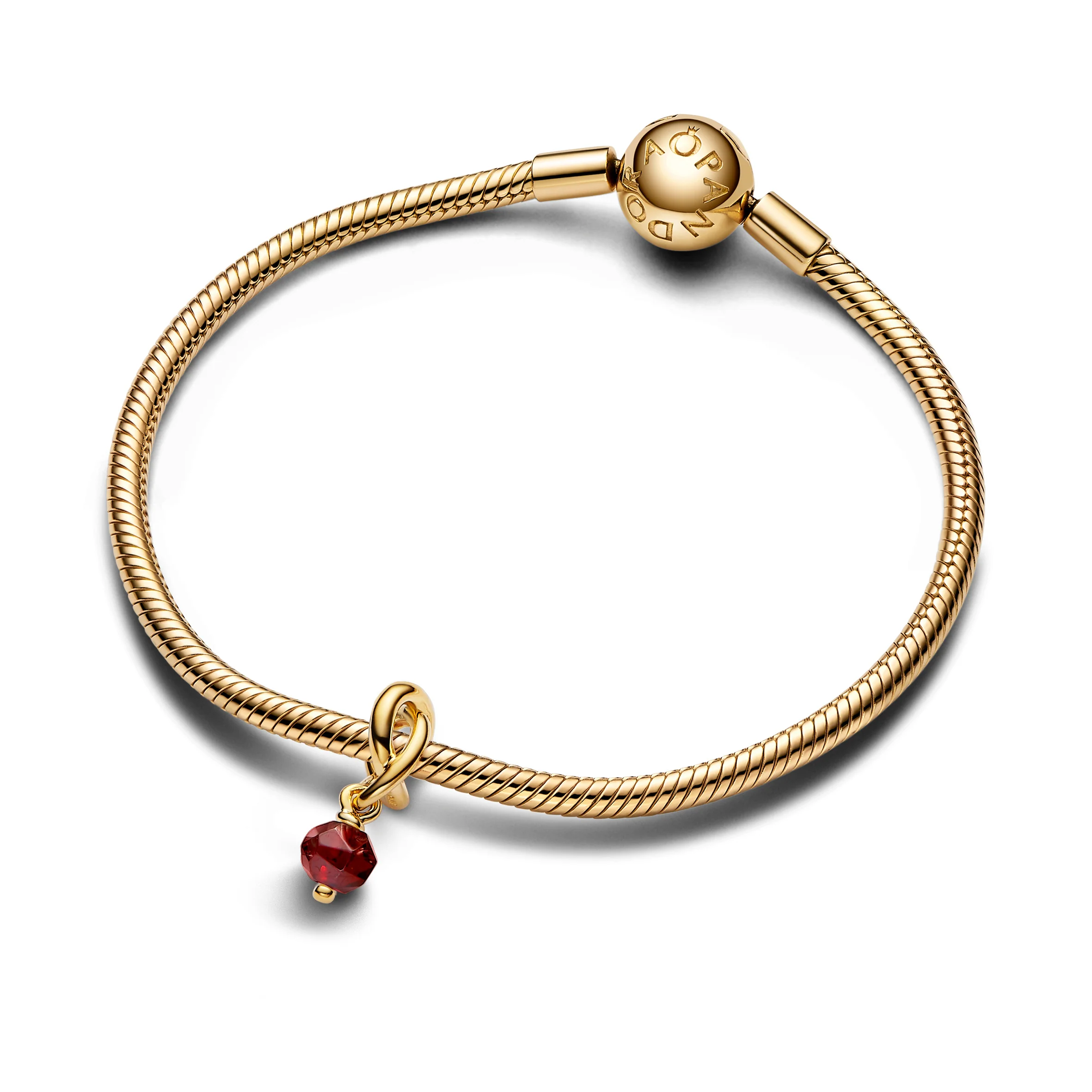 14K Gold-Plated Dangle With Salsa Red Crystal - Image 5