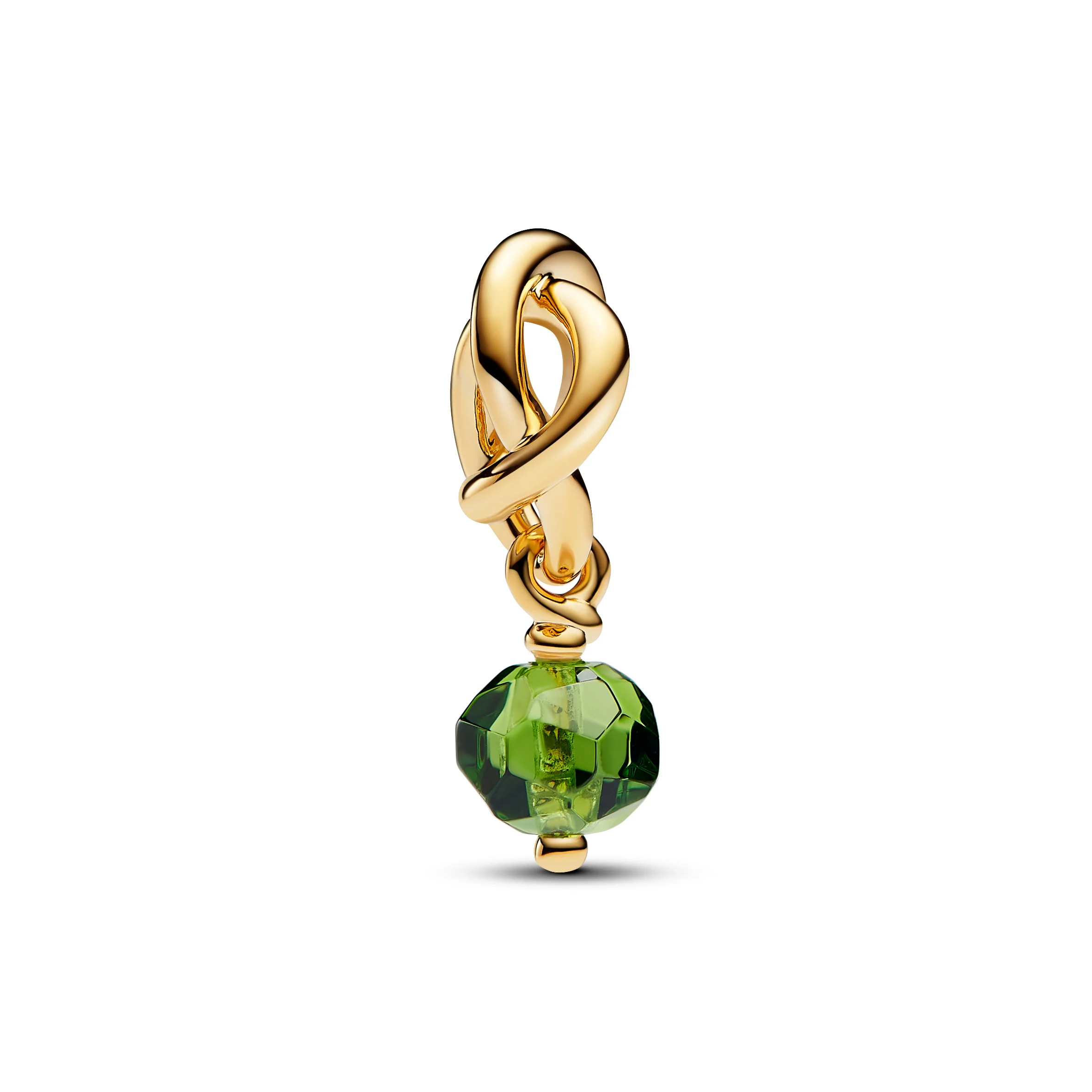 14K Gold-Plated Dangle With Spring Green Crystal - Image 4