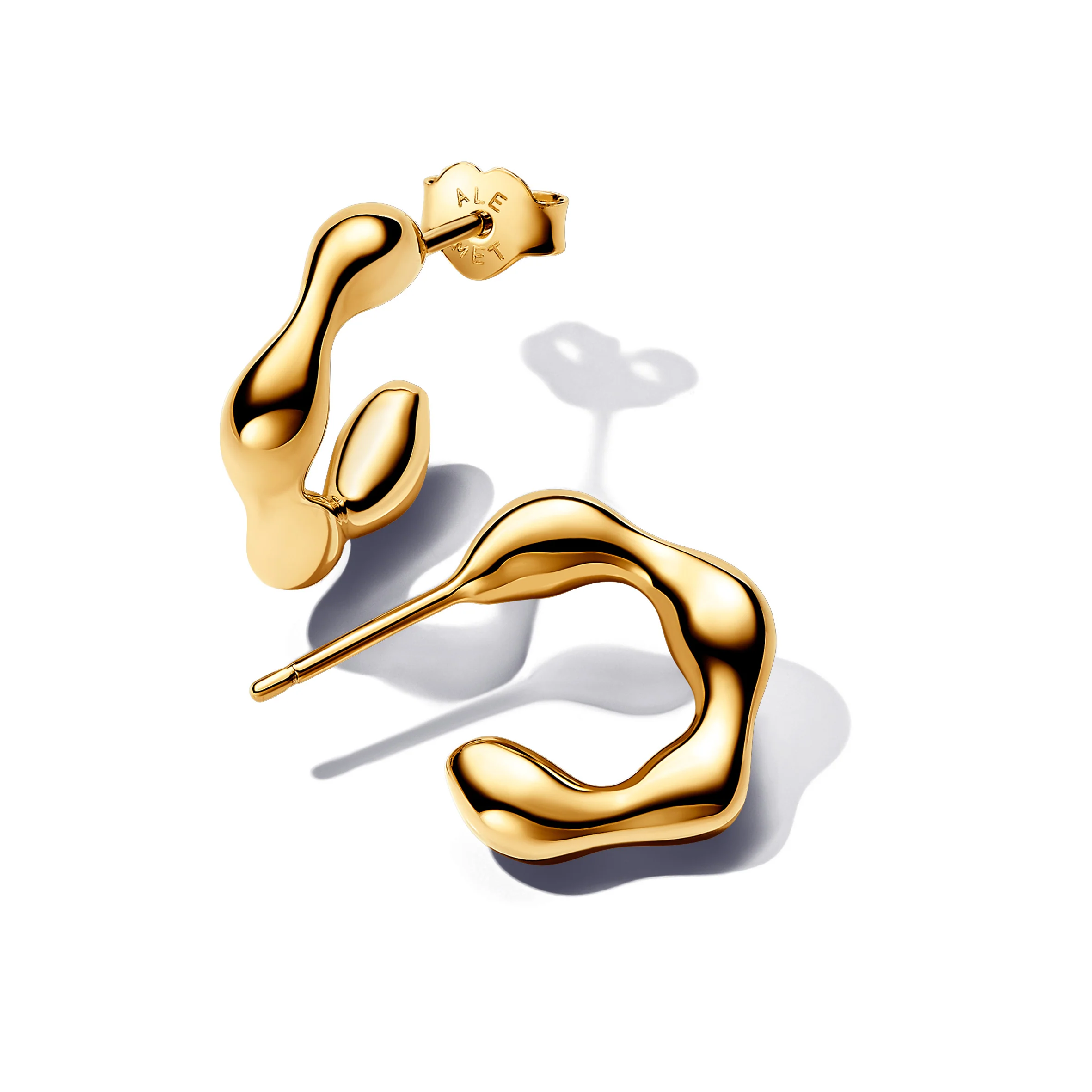 14K Gold-Plated Hoop Earrings
