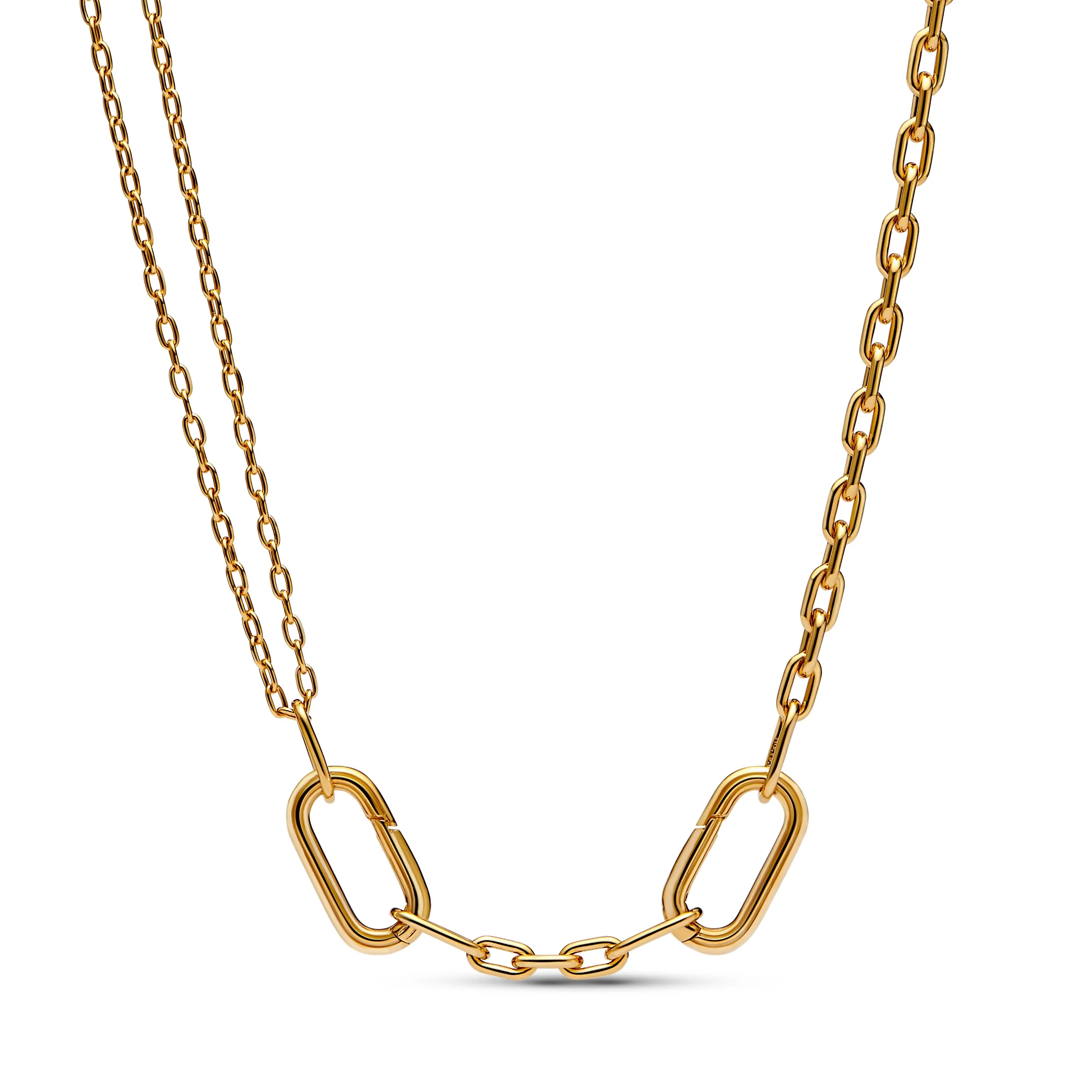 14K Gold-Plated Link Necklace - Image 4