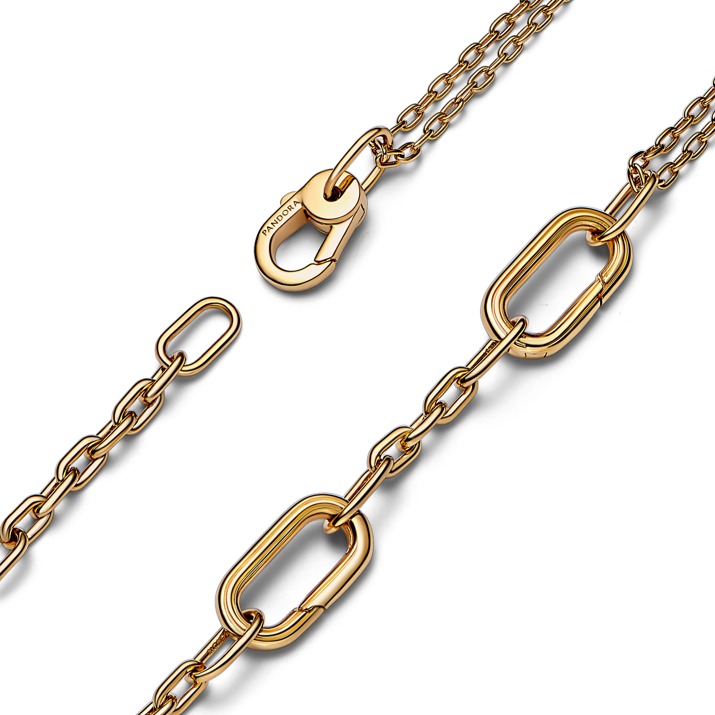14K Gold-Plated Link Necklace - Image 5