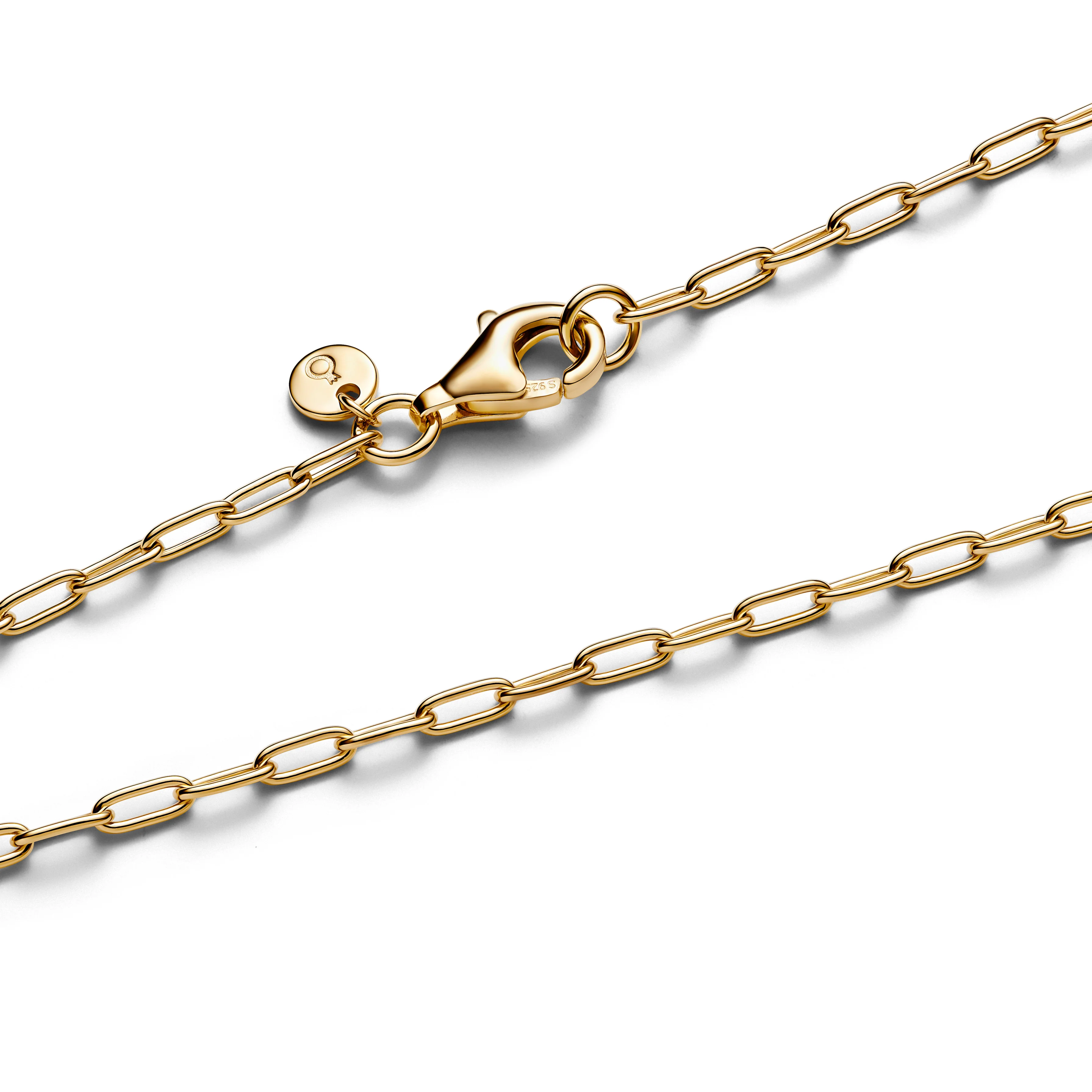 14K Gold-Plated Link Necklace - Image 3