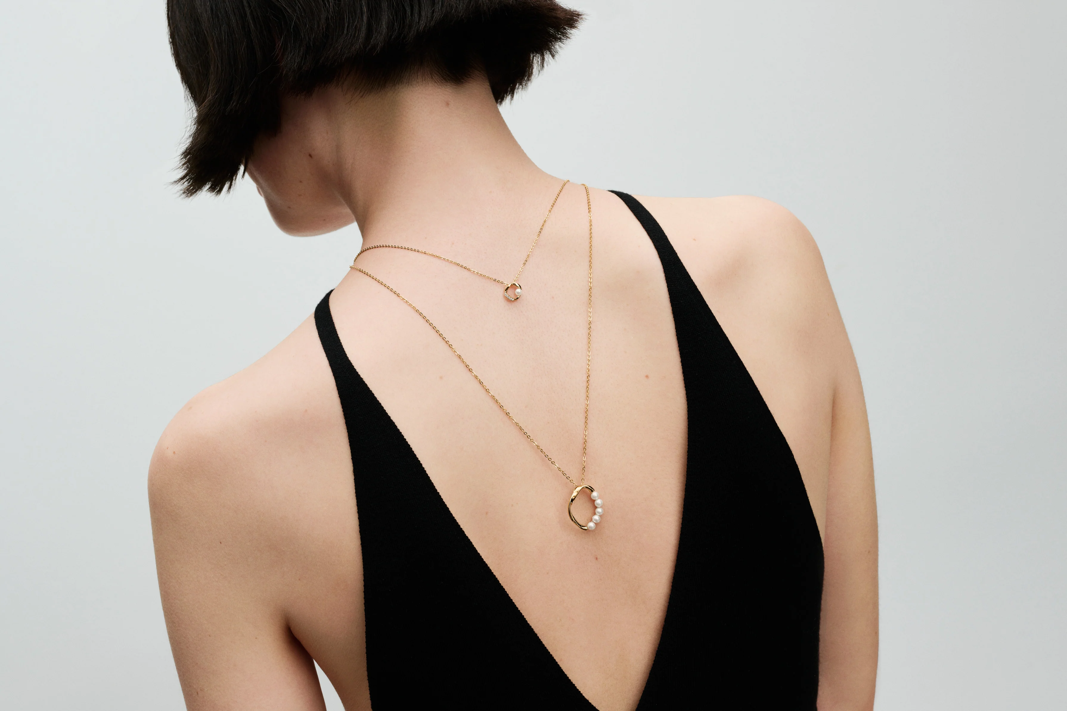 14K Gold-Plated Pendant Necklace With White Treated Freshwater Cultured Pearl - Image 5