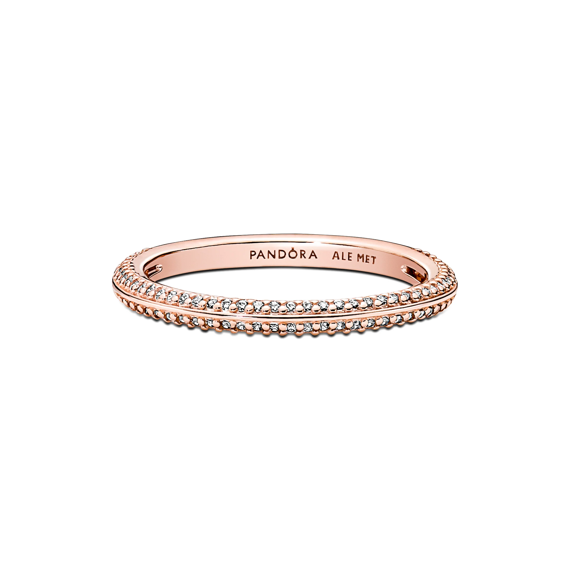 14K Rose Gold-Plated Ring With Clear Cubic Zirconia - Image 3