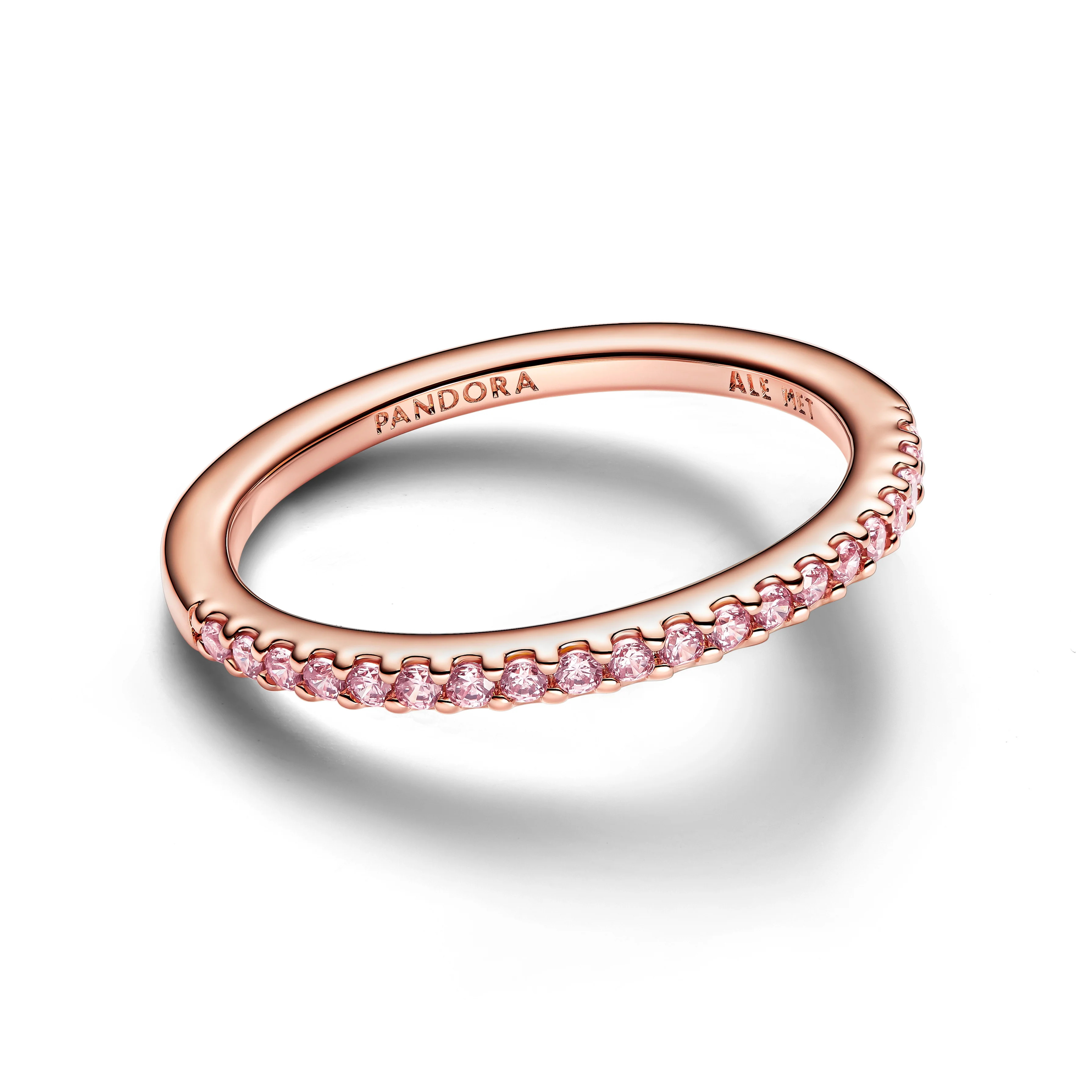 14K Rose Gold-Plated Ring With Fancy Fairy Tale Pink Cubic Zirconia - Image 3