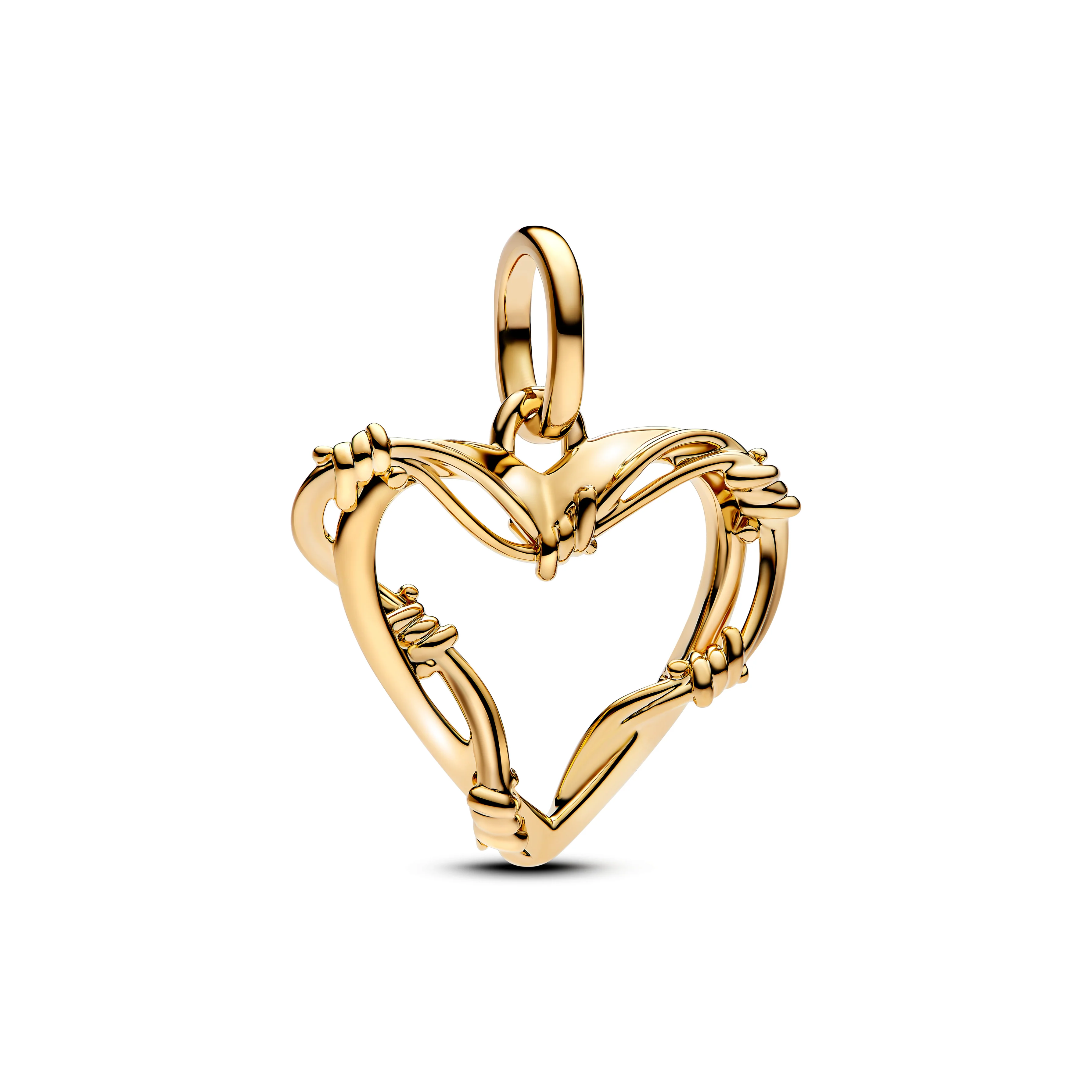 Barb Wire 14K Gold-Plated Medallion