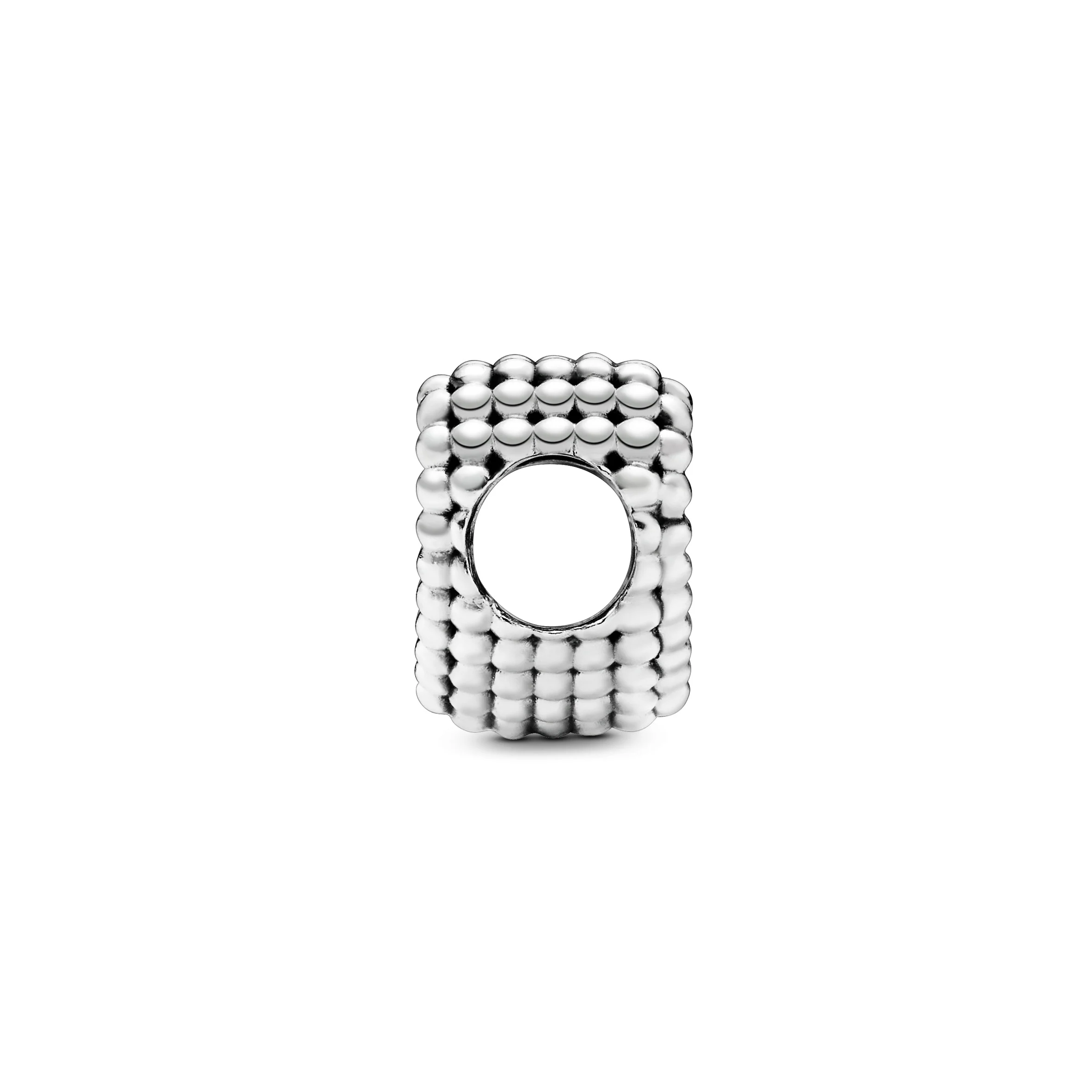 Beaded Heart Silver Charm - Image 4