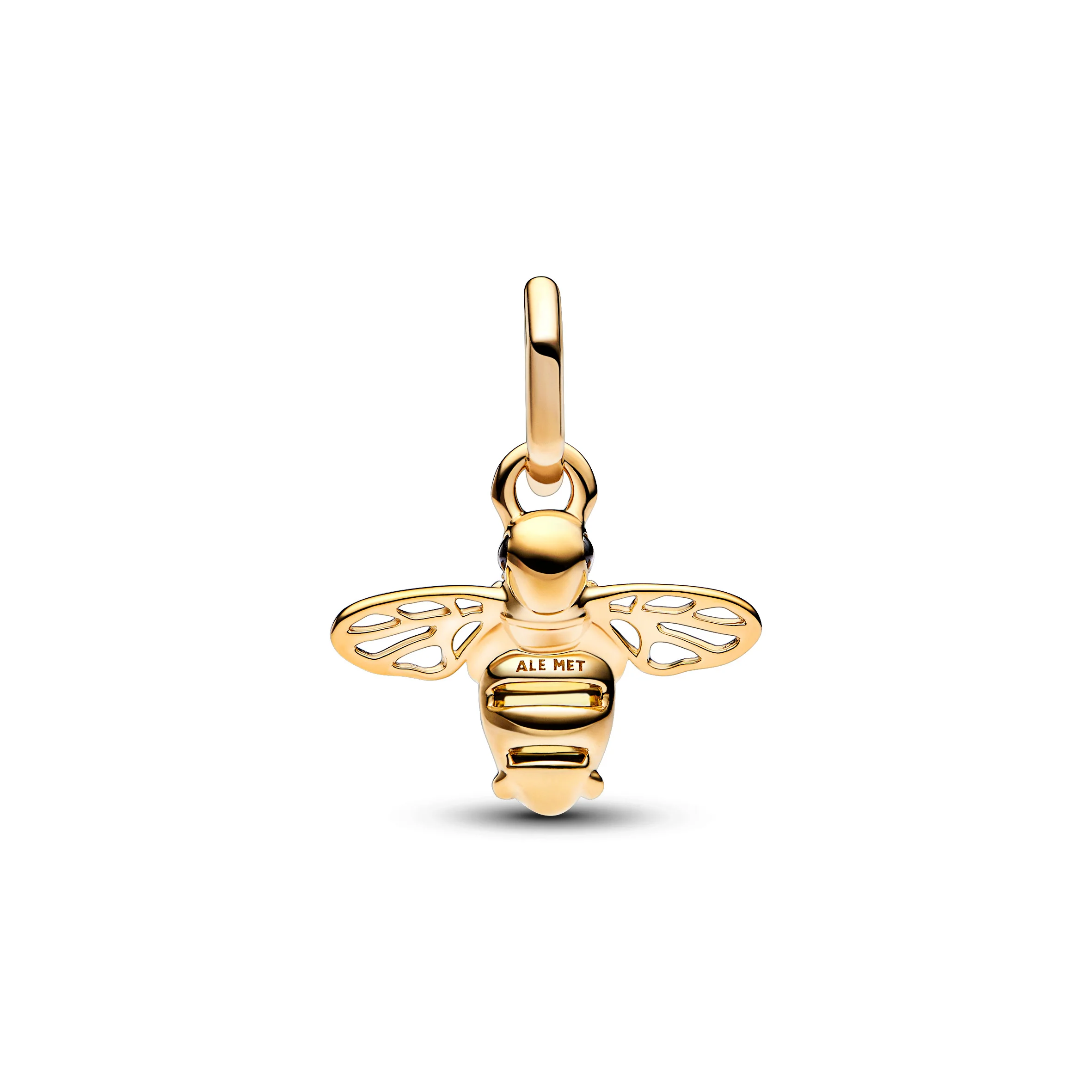 Bee 14K Gold-Plated Dangle With Black And Sulphur Yellow Crystal, Clear Cubic Zirconia And Black Enamel - Image 6
