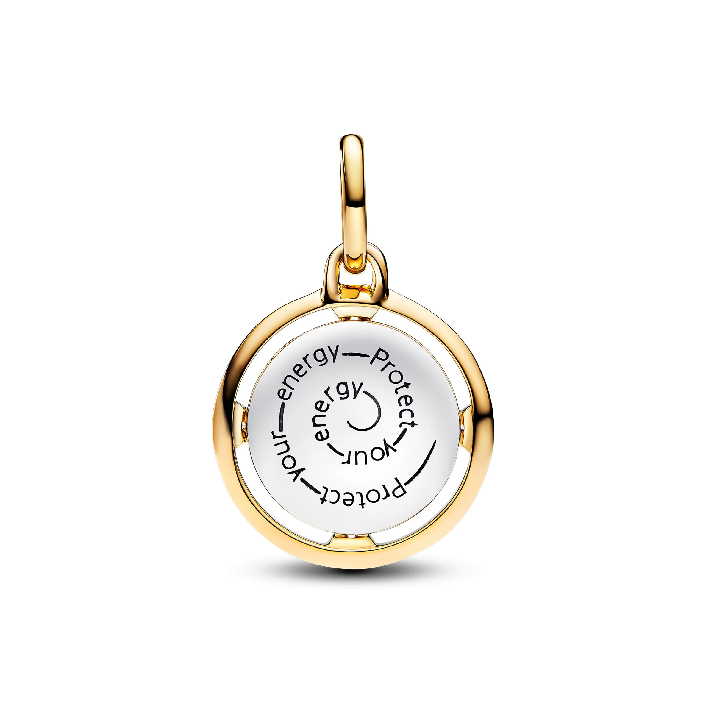 Bee Sterling Silver And 14K Gold-Plated Medallion With Clear Cubic Zirconia - Image 4