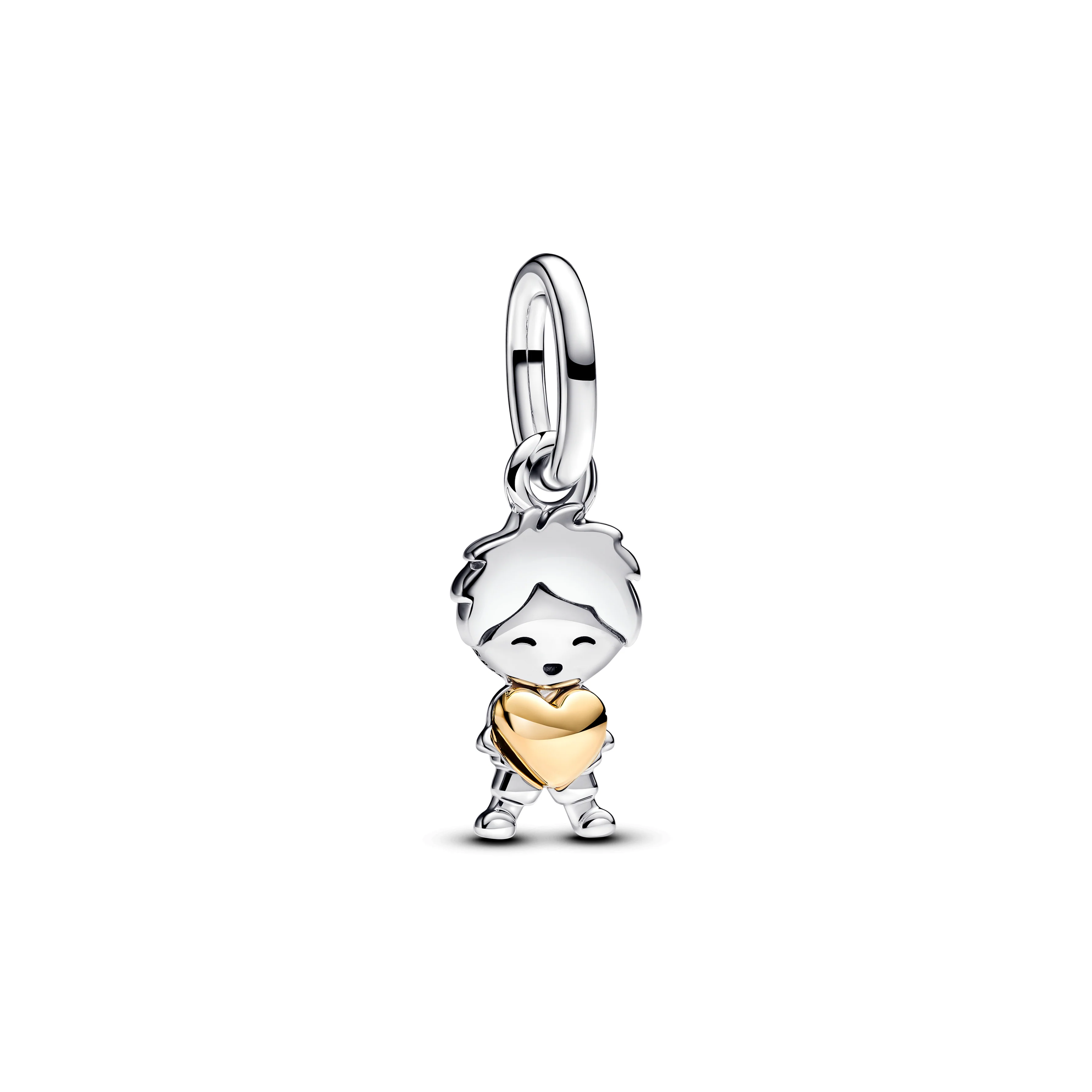 Boy Sterling Silver And 14K Gold-Plated Dangle