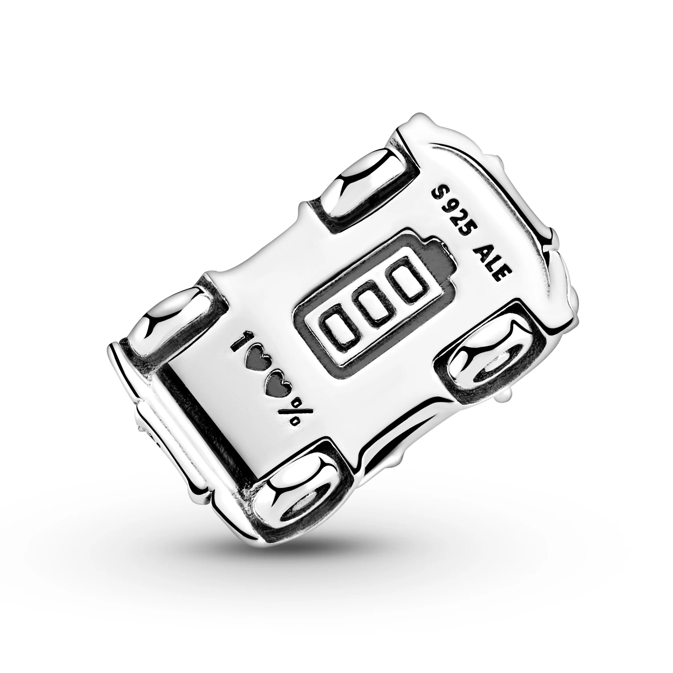 Car Sterling Silver Charm With Red Enamel - Image 4