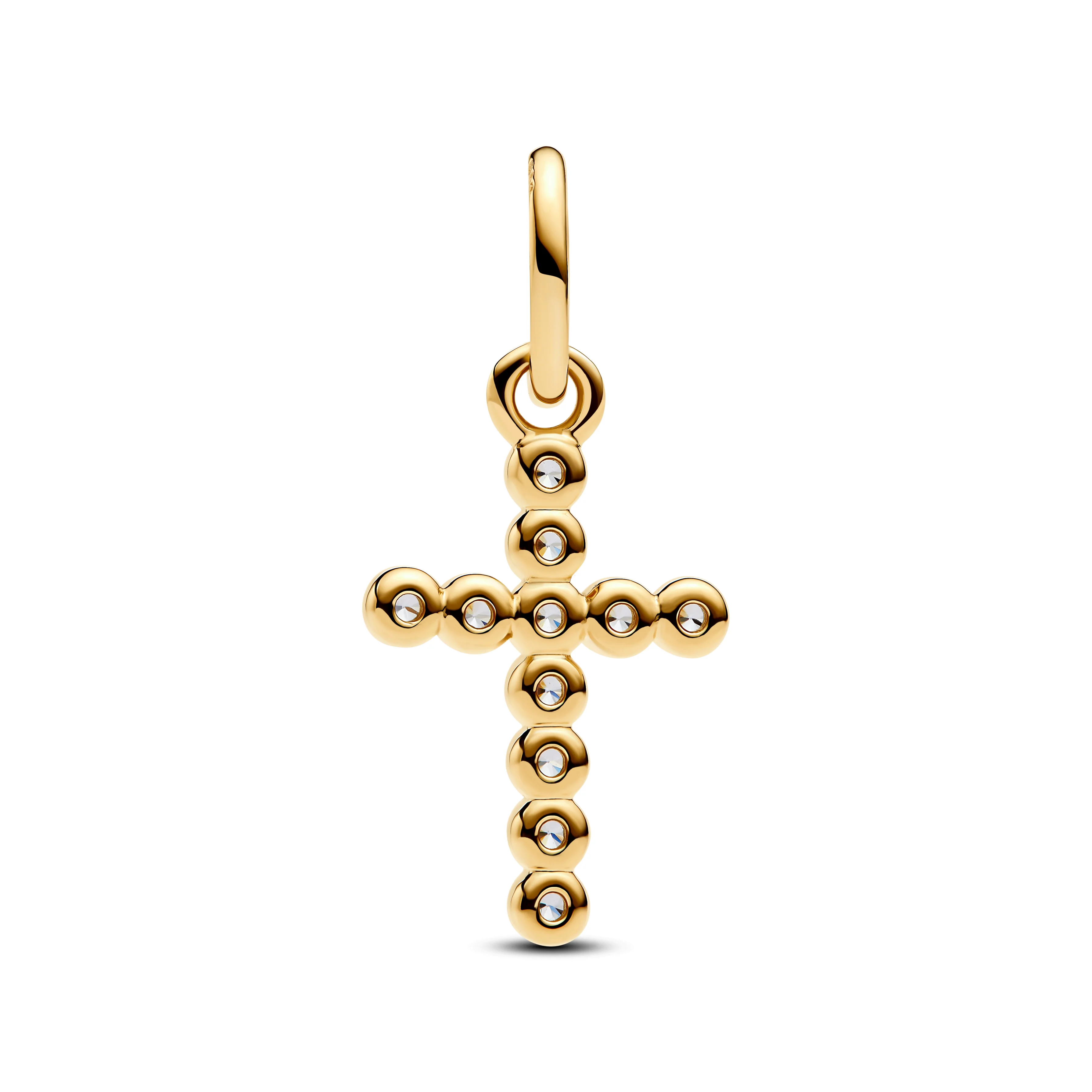 Cross 14K Gold-Plated Dangle With Clear Cubic Zirconia - Image 4