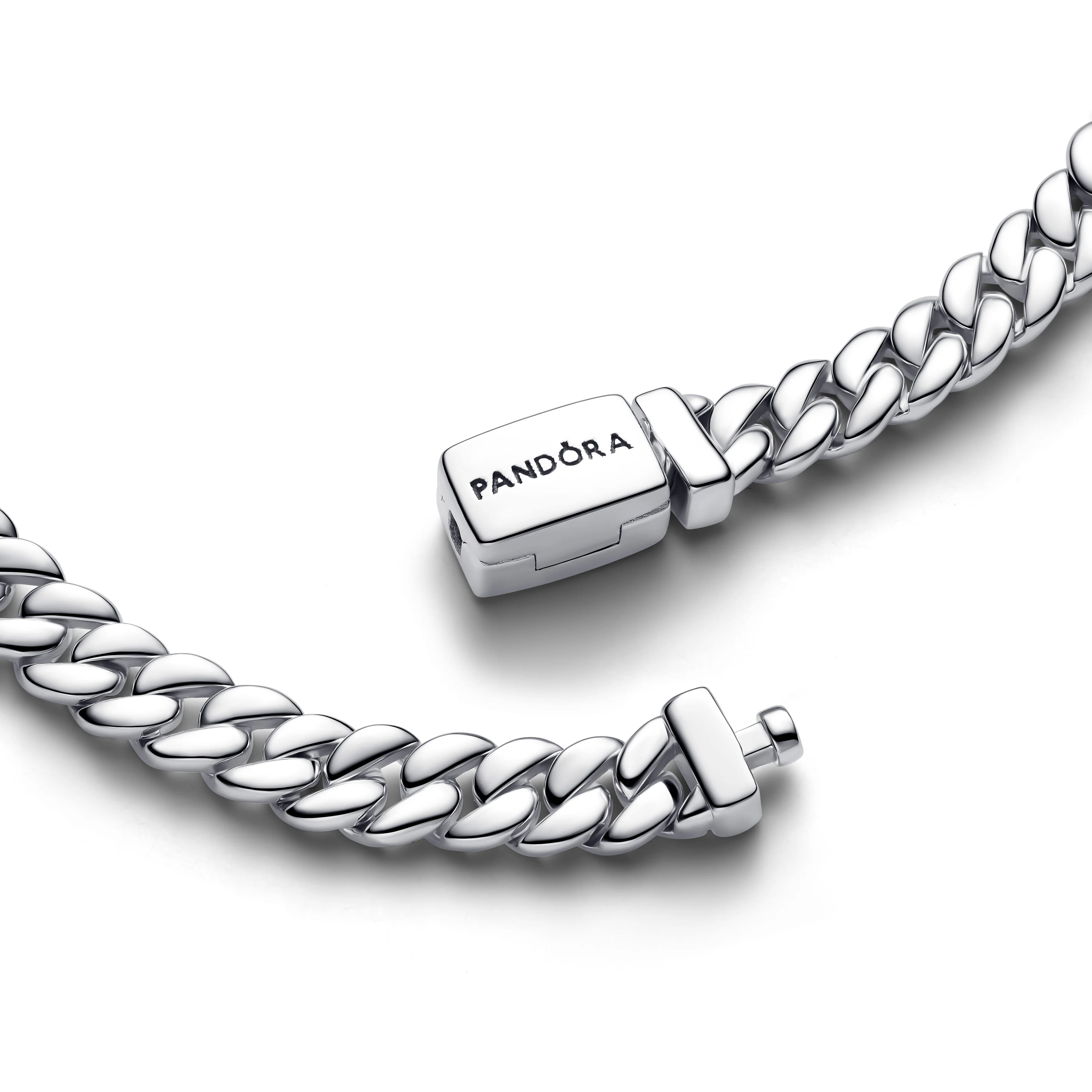 Cuban Chain Sterling Silver Bracelet - Image 2
