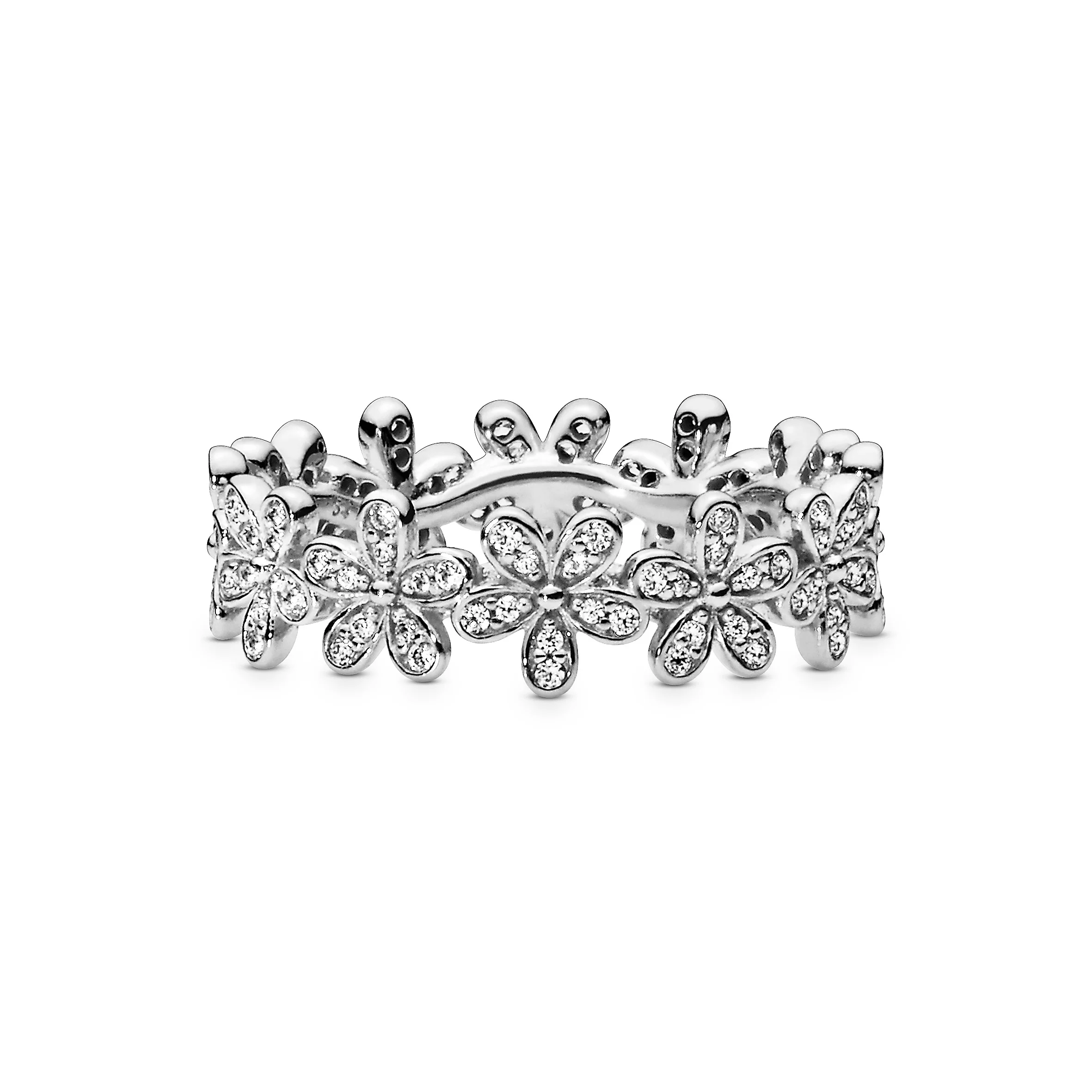 Daisy Silver Ring With Cubic Zirconia - Image 2