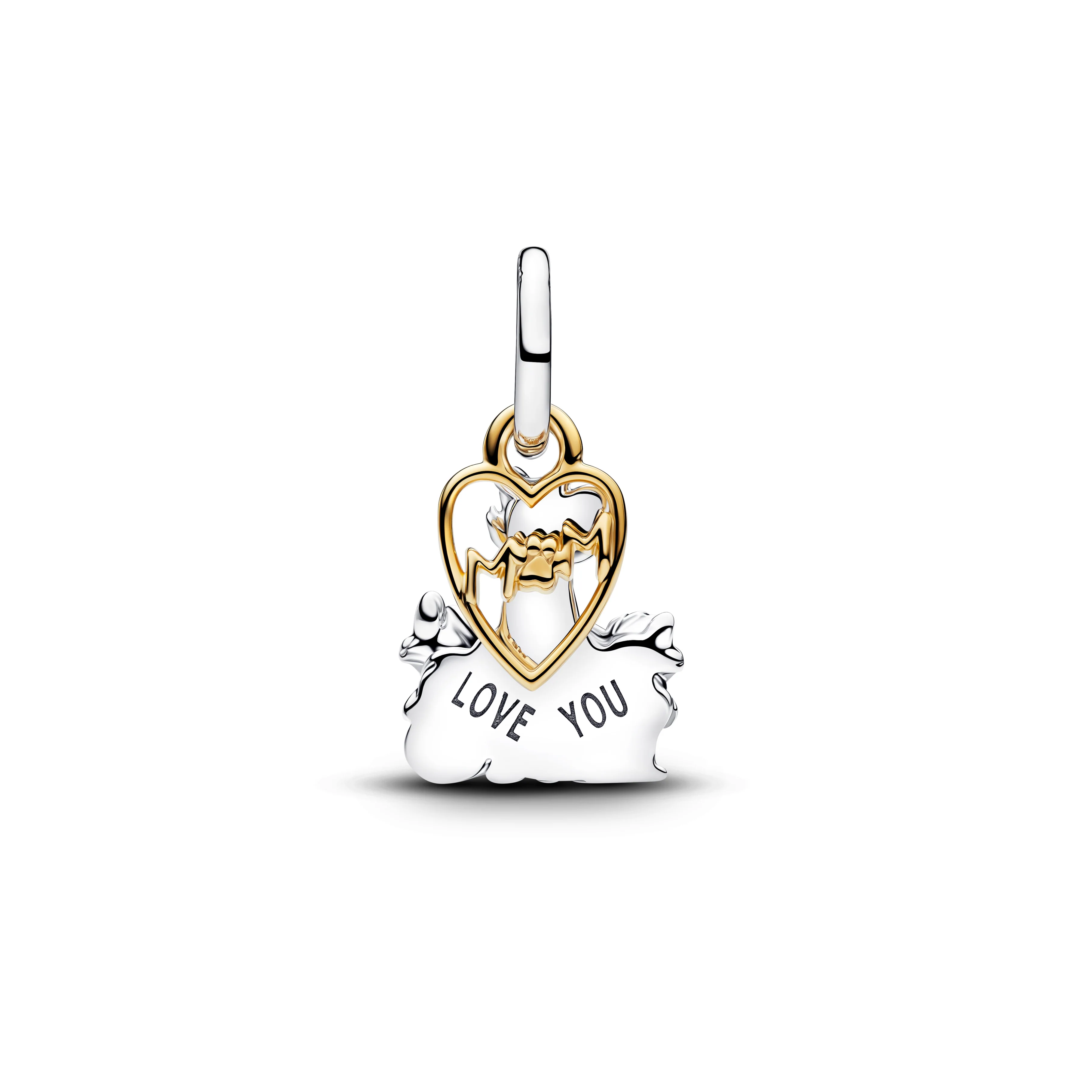 Disney Aristocats Sterling Silver And 14K Gold-Plated Double Dangle With Pink And Blue Enamel - Image 2