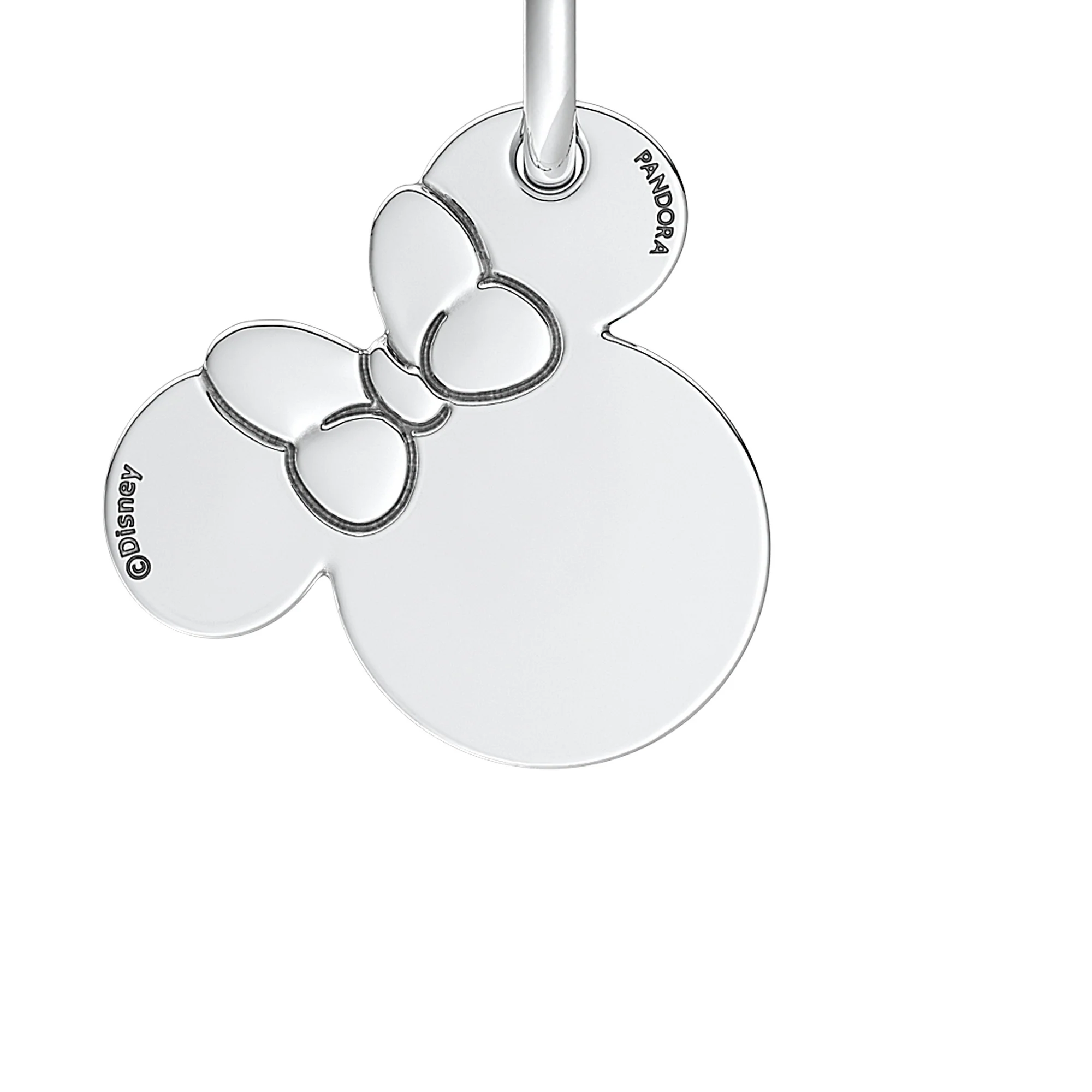Disney Engravable Minnie Mouse Sterling Silver Dangle - Image 4
