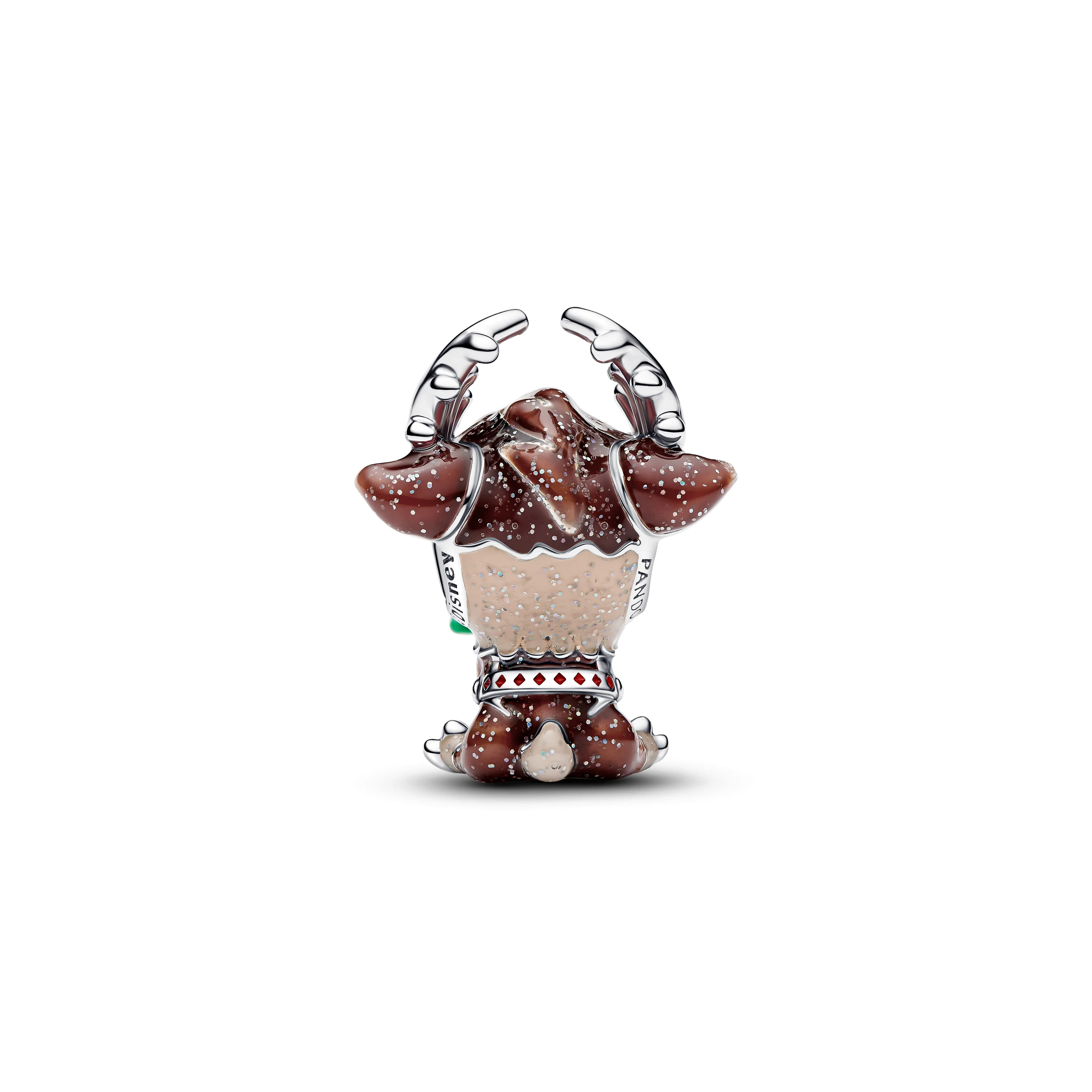 Disney Frozen Sven Sterling Silver Charm With Glittery Brown And Beige, Orange, Red, Green And Black Enamel - Image 3