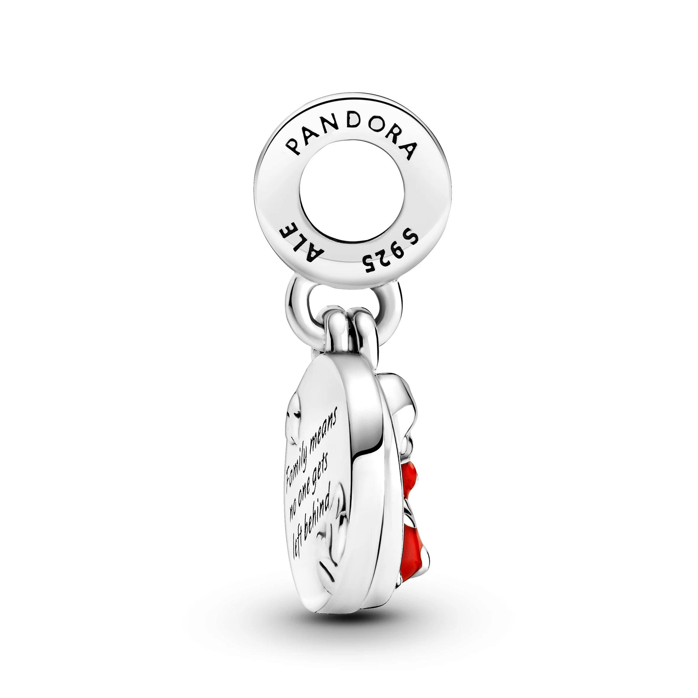 Disney Lilo And Stitch Sterling Silver Dangle With Red, Purple And Transparent Blue Enamel - Image 5