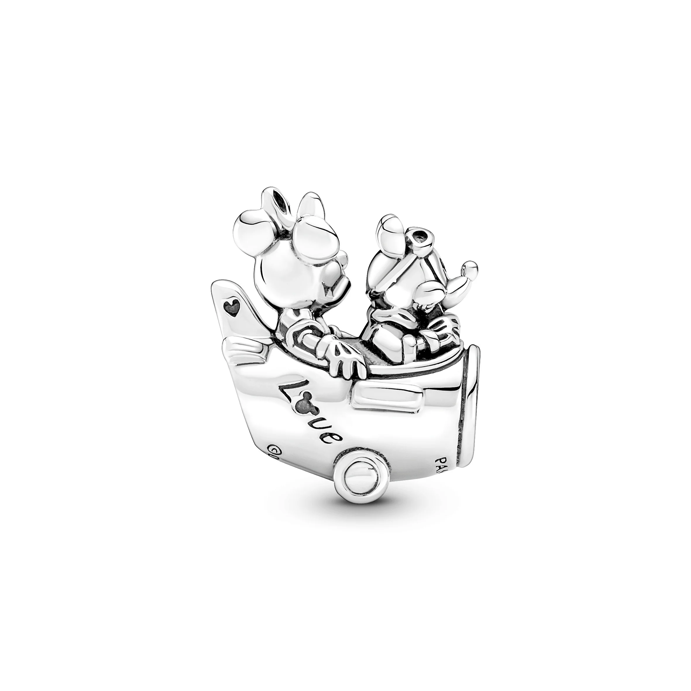 Disney Minnie And Mickey Mouse Airplane Sterling Silver Charm - Image 4