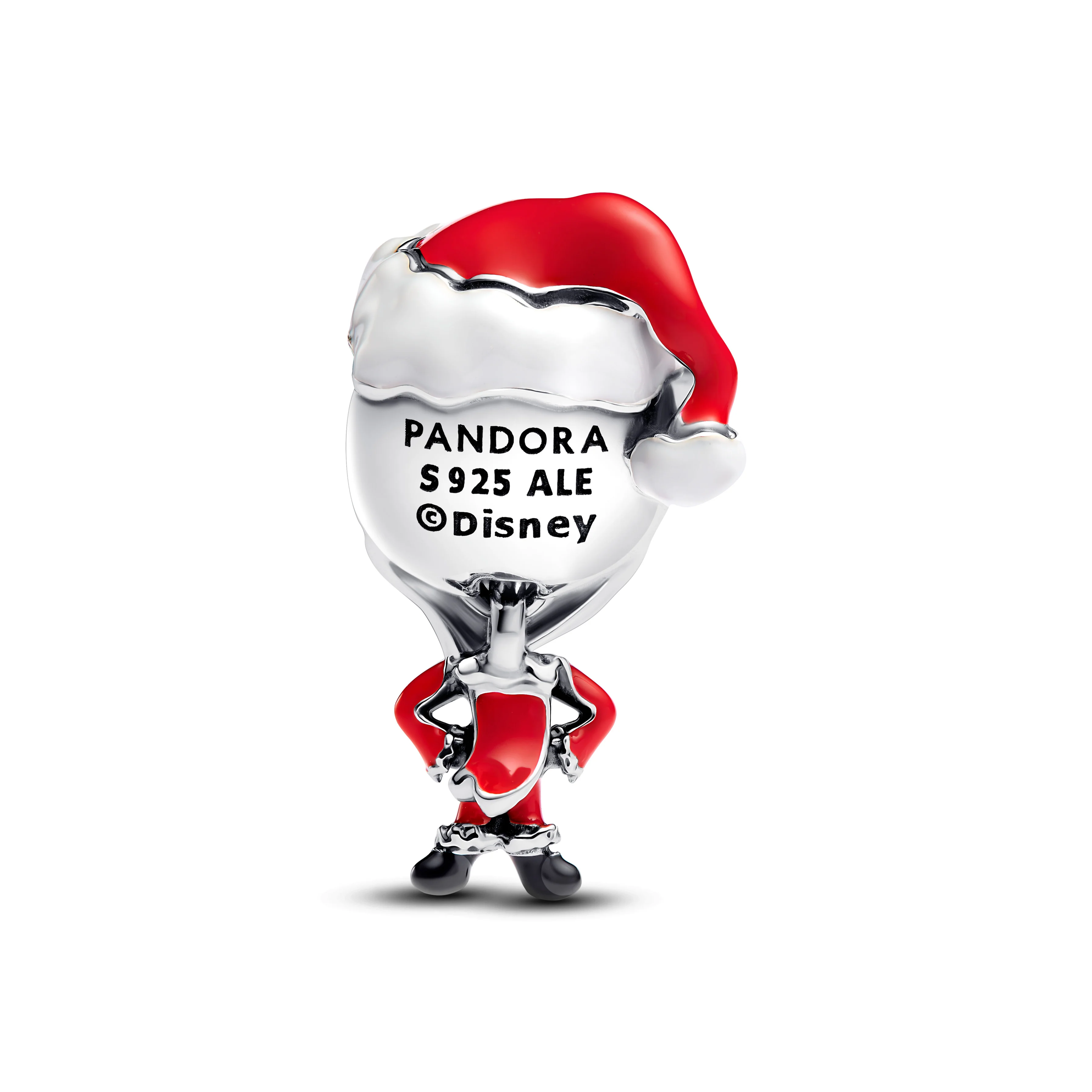 Disney Movable Jack Skellington Sterling Silver Charm With Black Crystal, White, Red And Black Enamel - Image 3