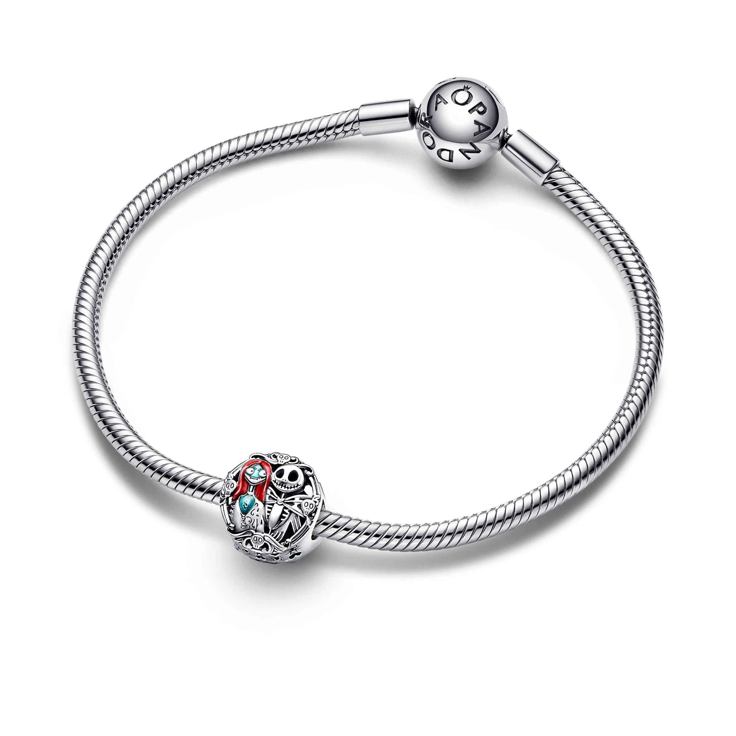 Disney Sally And Jack Sterling Silver Charm With Black, Red And Blue Enamel - Image 4