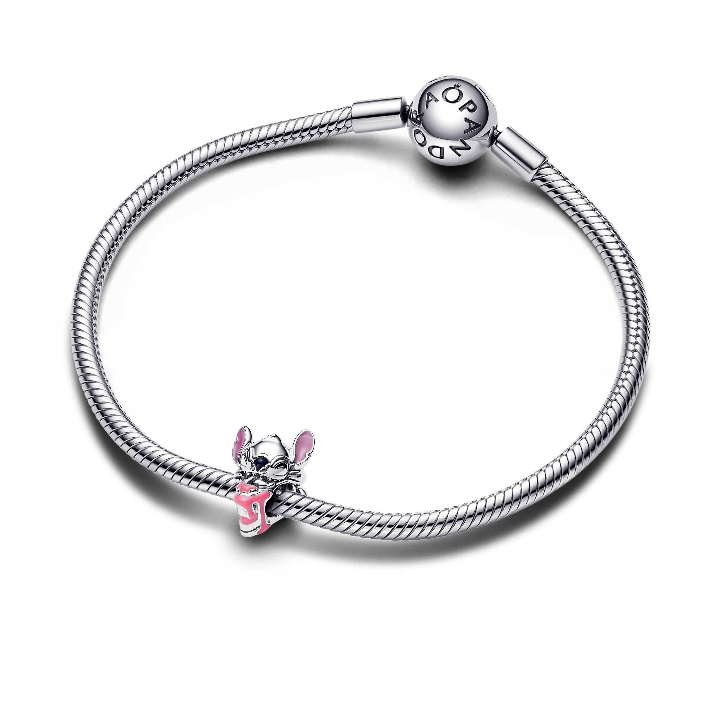 Disney Stitch Birthday Cake Sterling Silver Charm With Pink, Purple, Blue And Black Enamel - Image 5