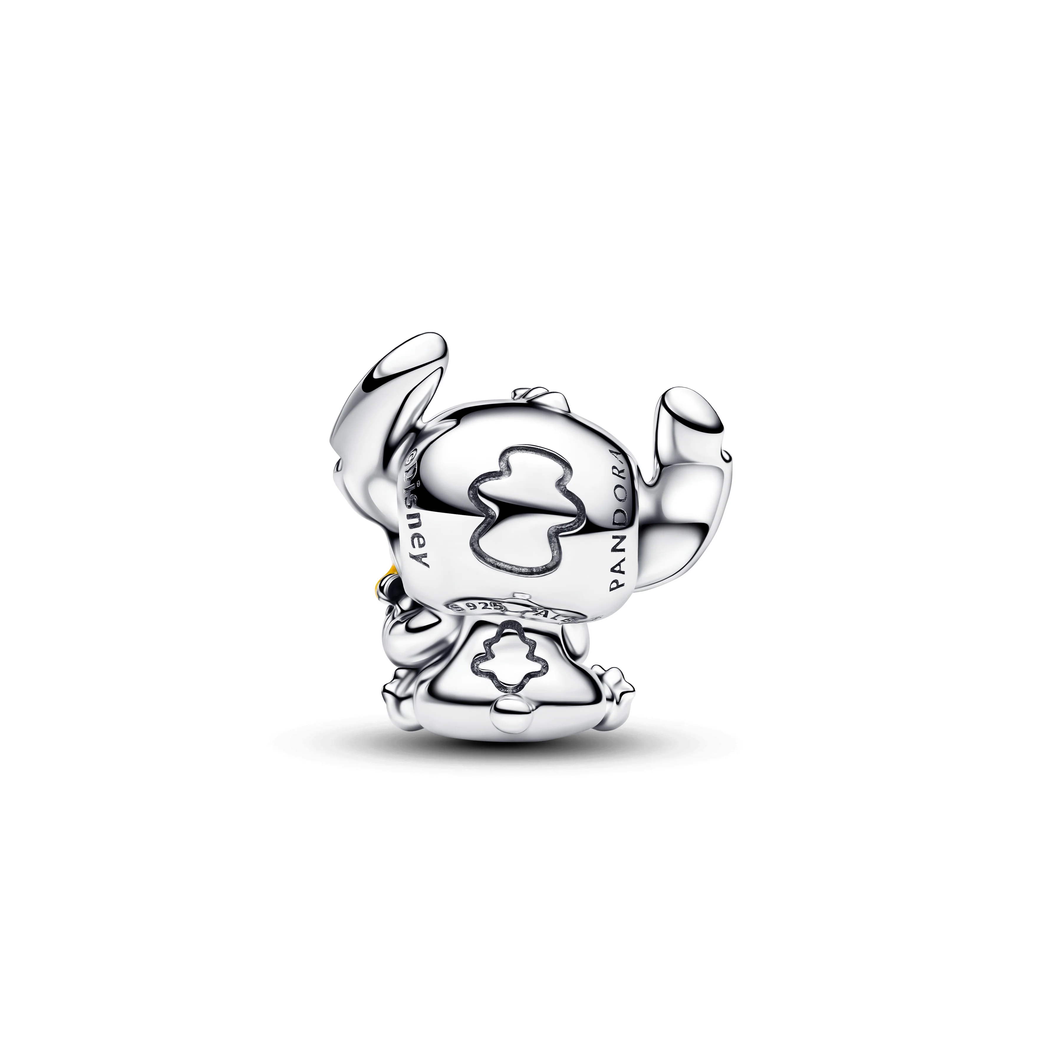 Disney Stitch Sterling Silver Charm With Green Murano Glass, Black, Pink And Yellow Enamel - Image 2