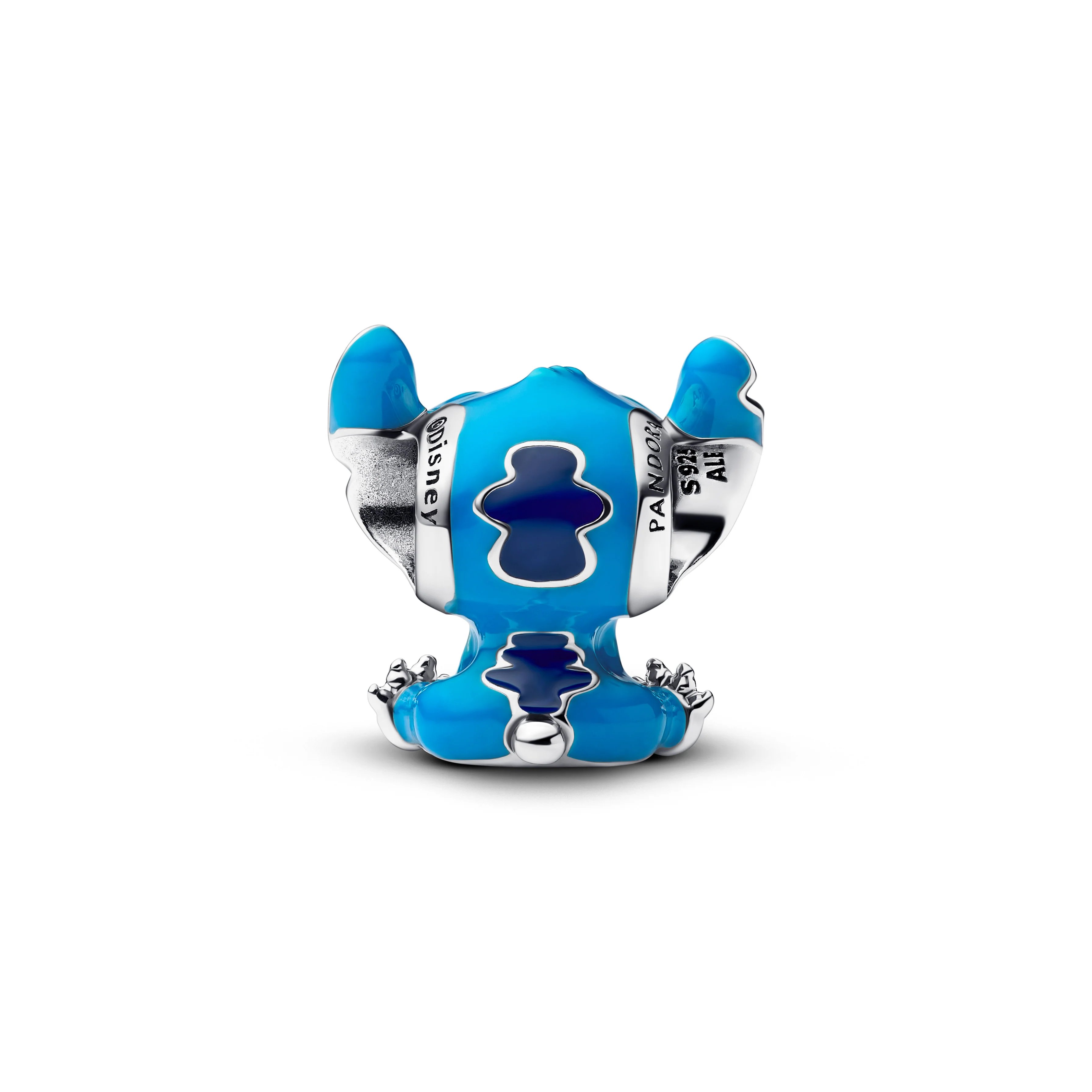 Disney Stitch Sterling Silver Charm With Purple, Blue And Black Enamel - Image 3
