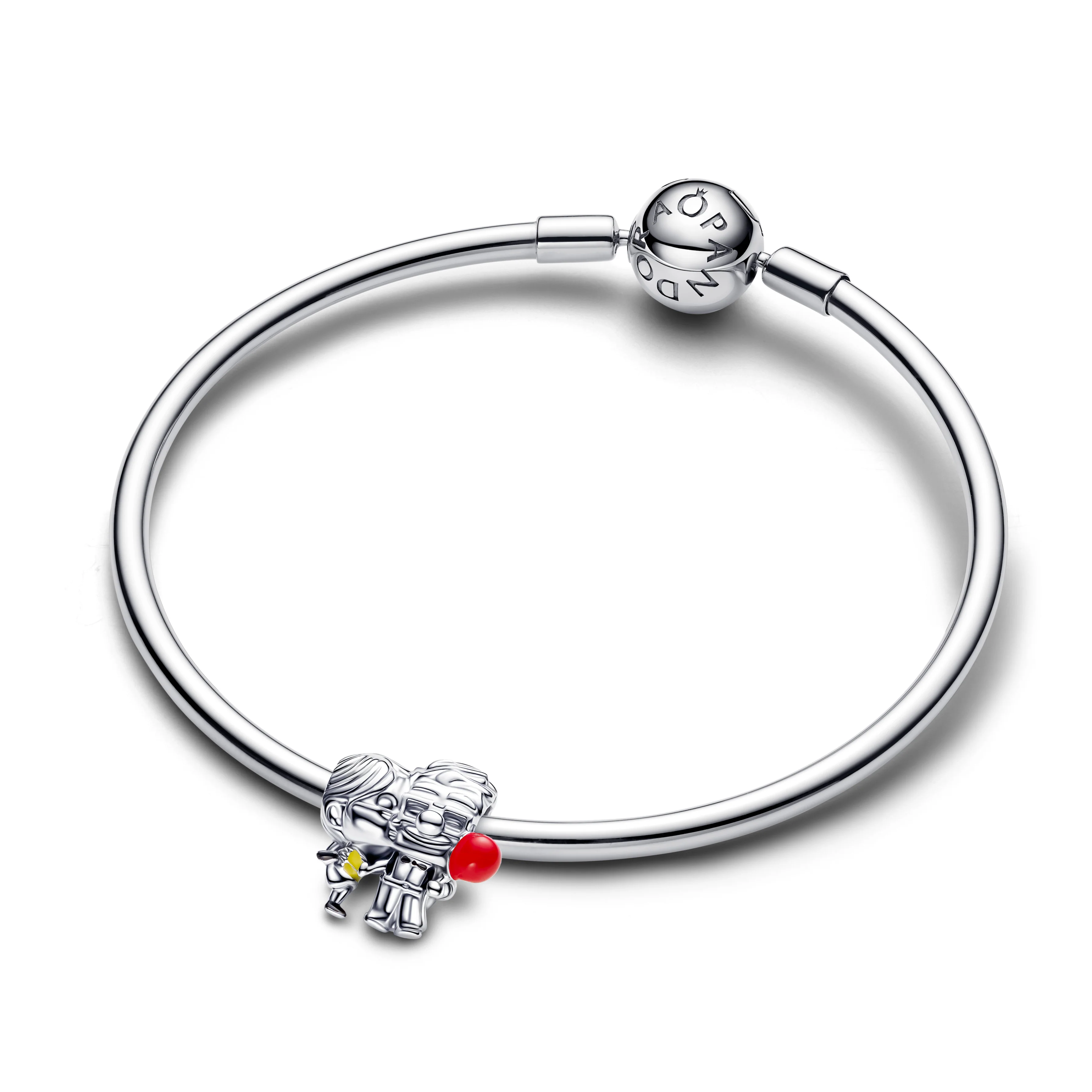 Disney Up Carl & Ellie Sterling Silver Charm With Red, Black And Yellow Enamel - Image 3