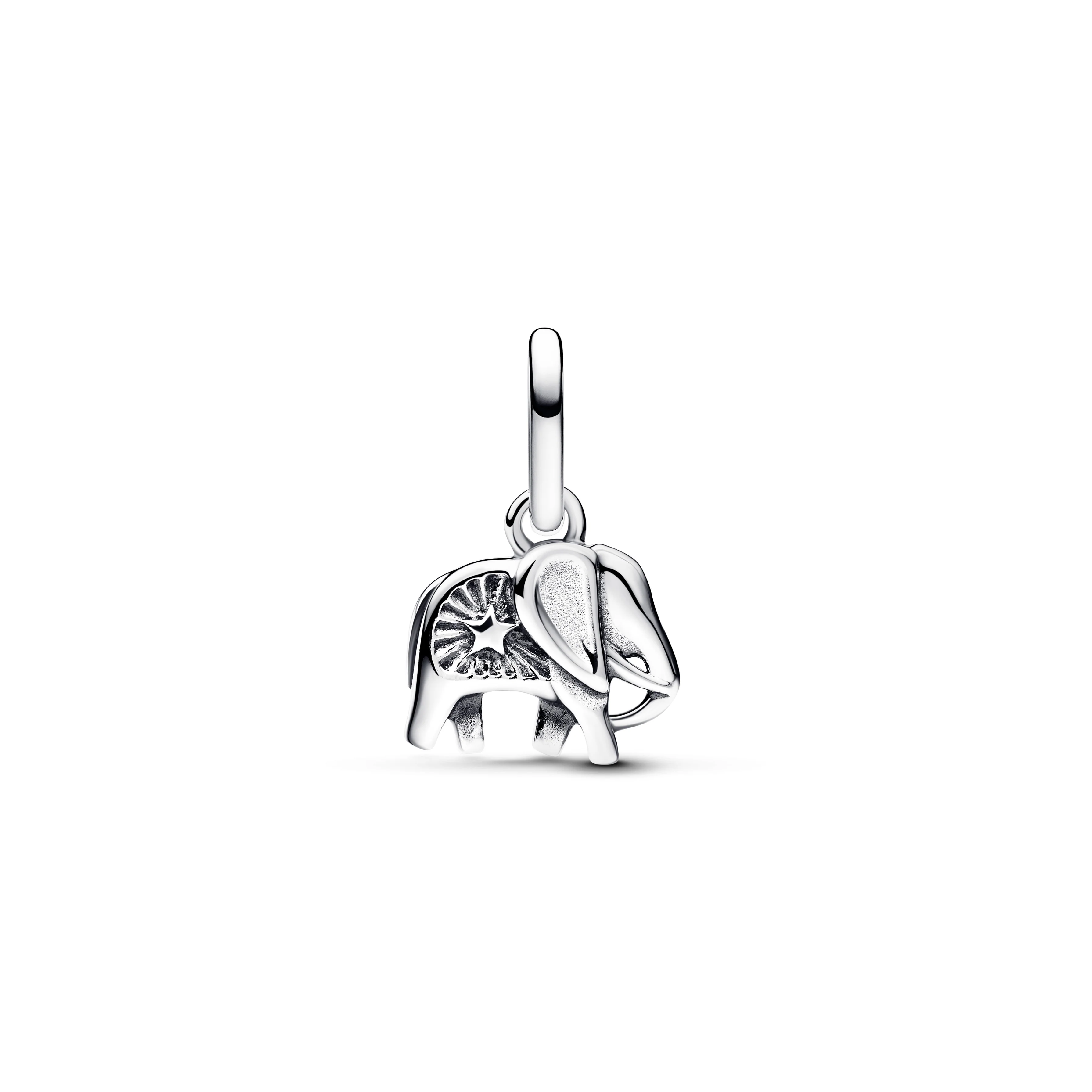 Elephant Sterling Silver Mini Dangle With Imitation Turquoise - Image 3