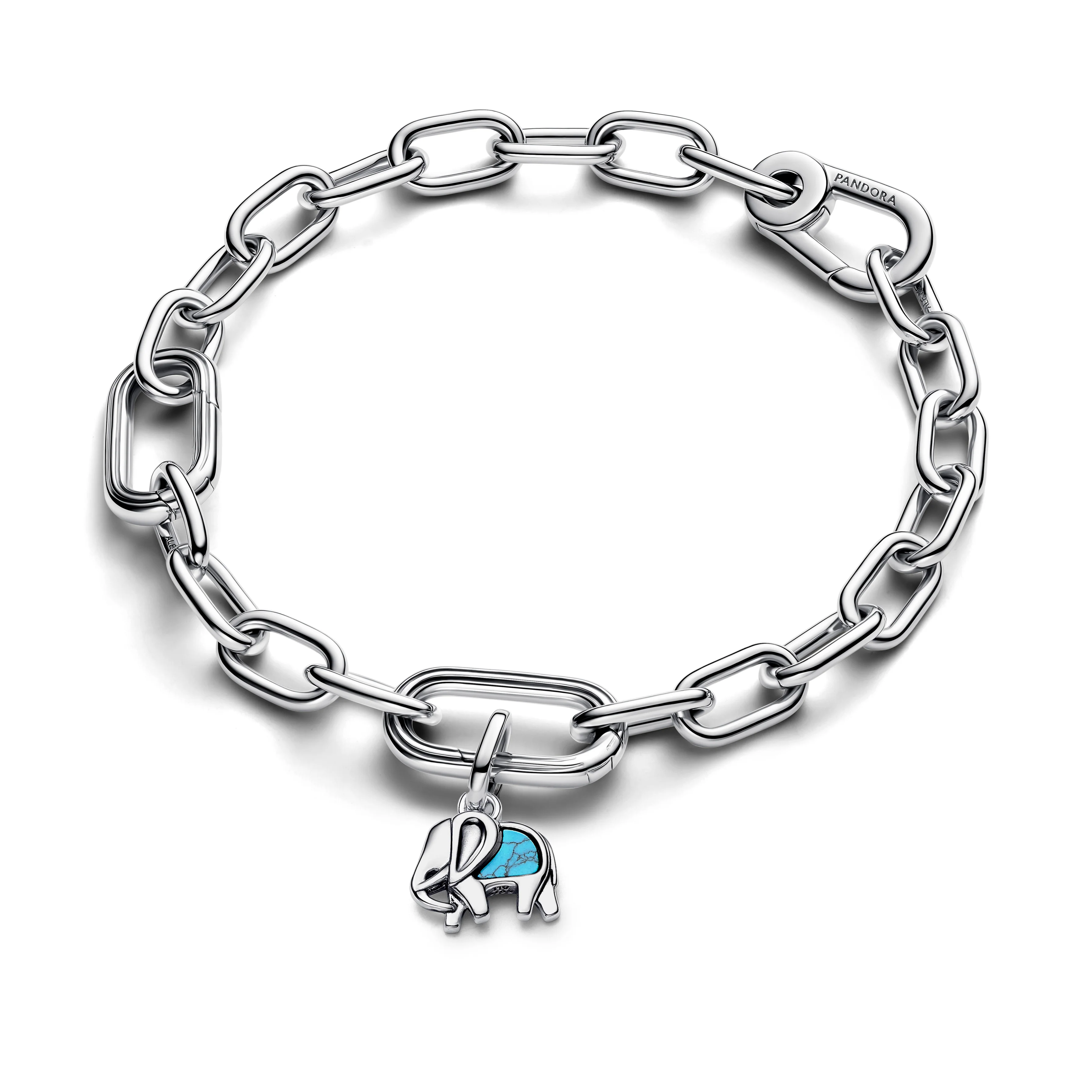 Elephant Sterling Silver Mini Dangle With Imitation Turquoise - Image 4