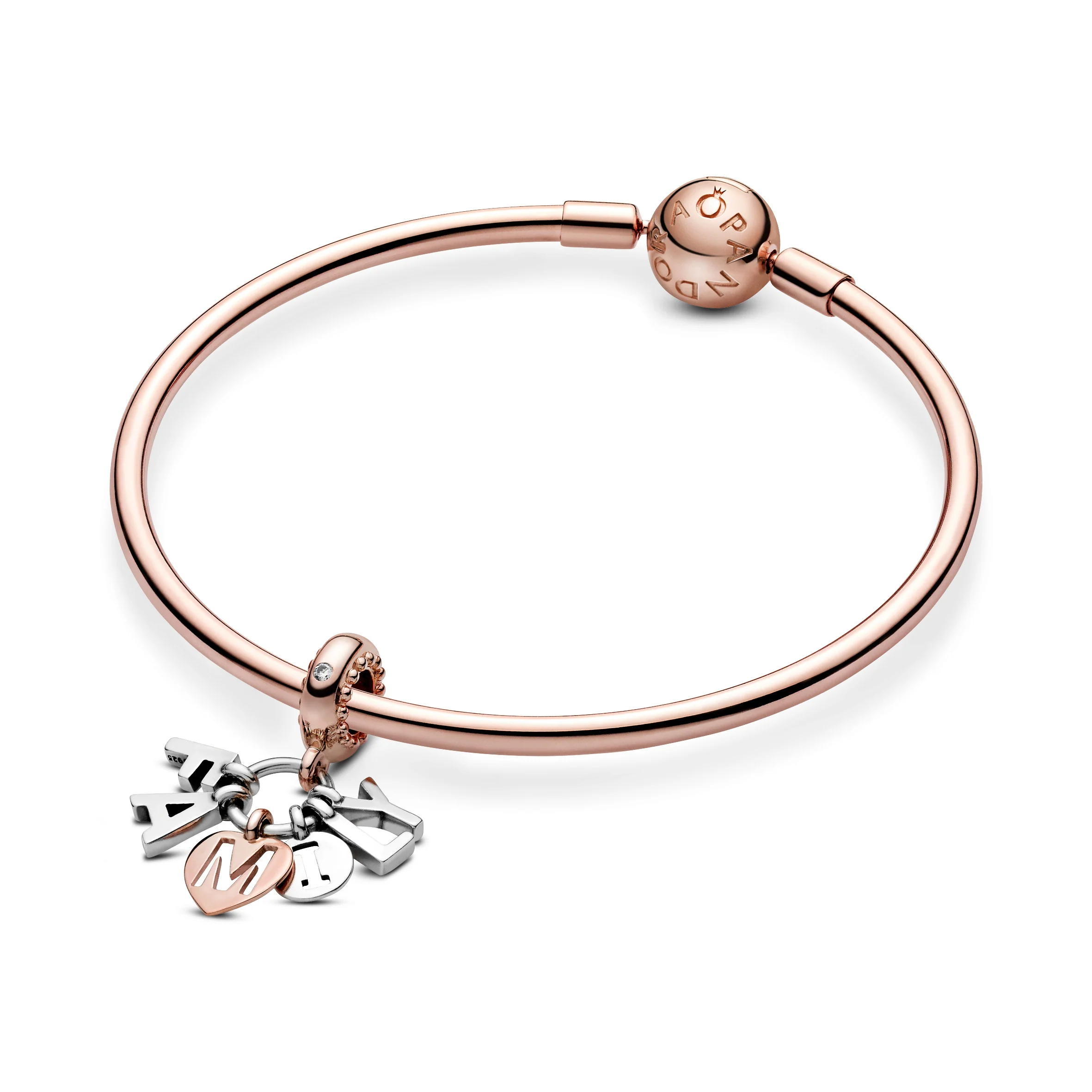 Family 14K Rose Gold-Plated And Silver Dangle With Clear Cubic Zirconia - Image 4
