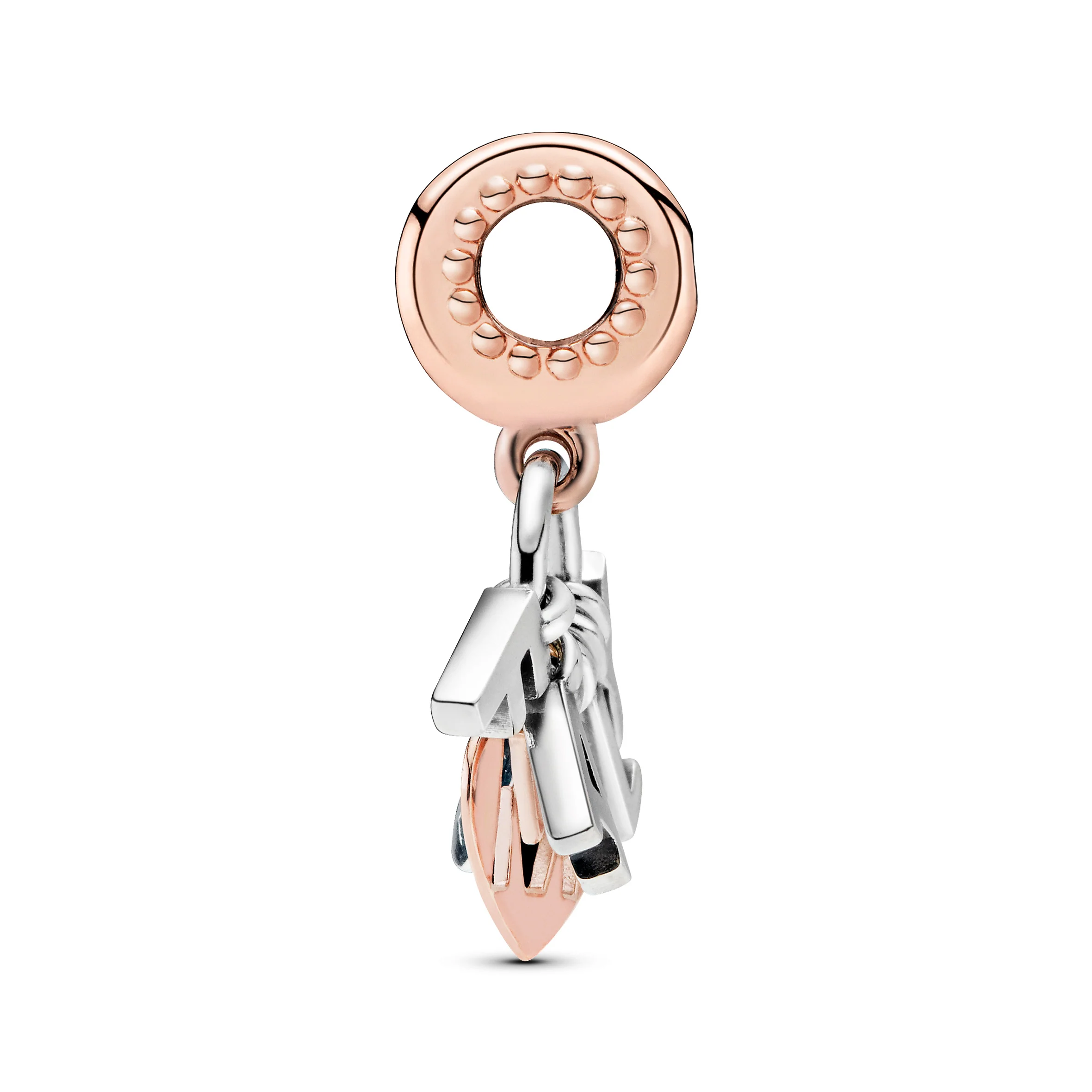Family 14K Rose Gold-Plated And Silver Dangle With Clear Cubic Zirconia - Image 6