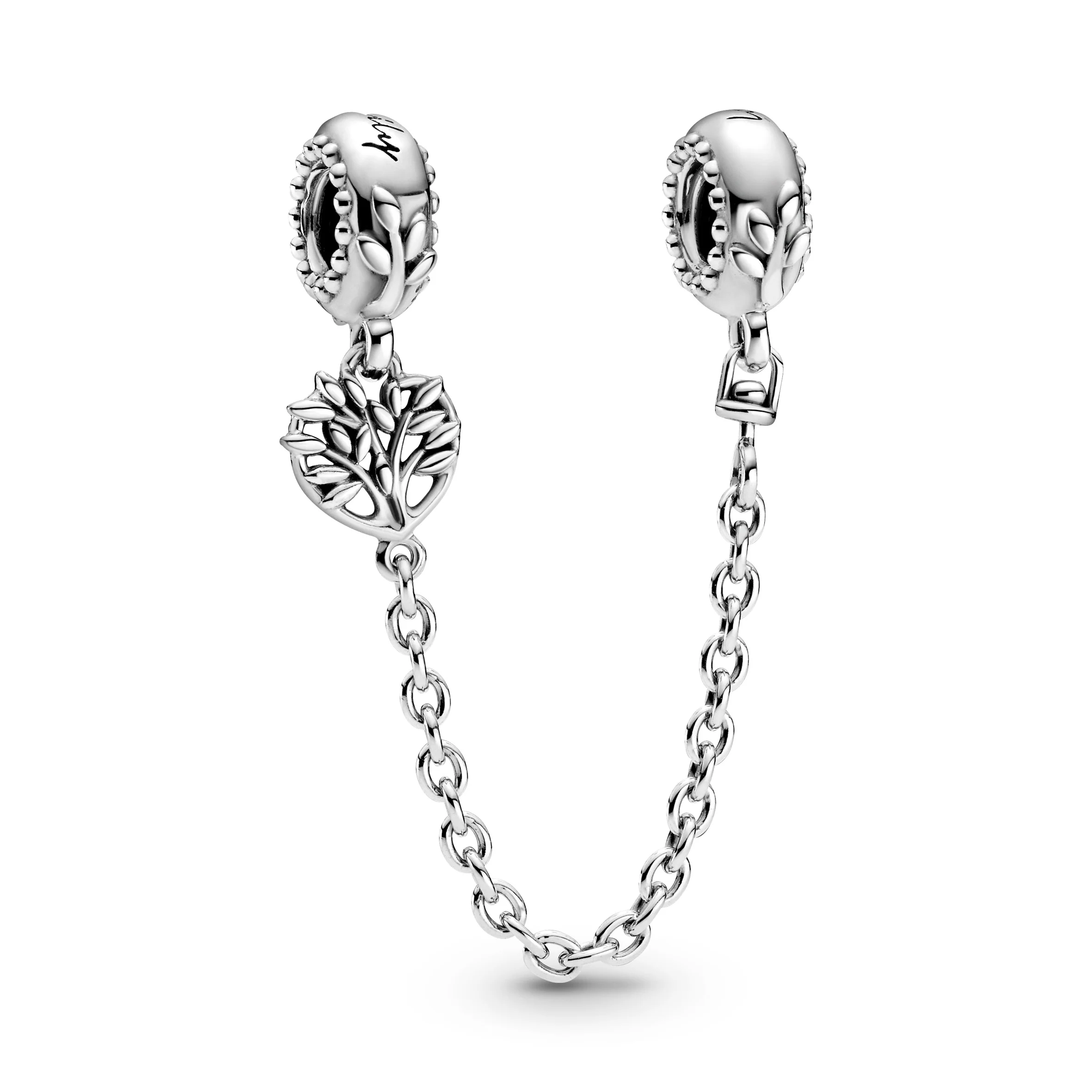 Family Tree Sterling Silver Safety Chain - Image 5