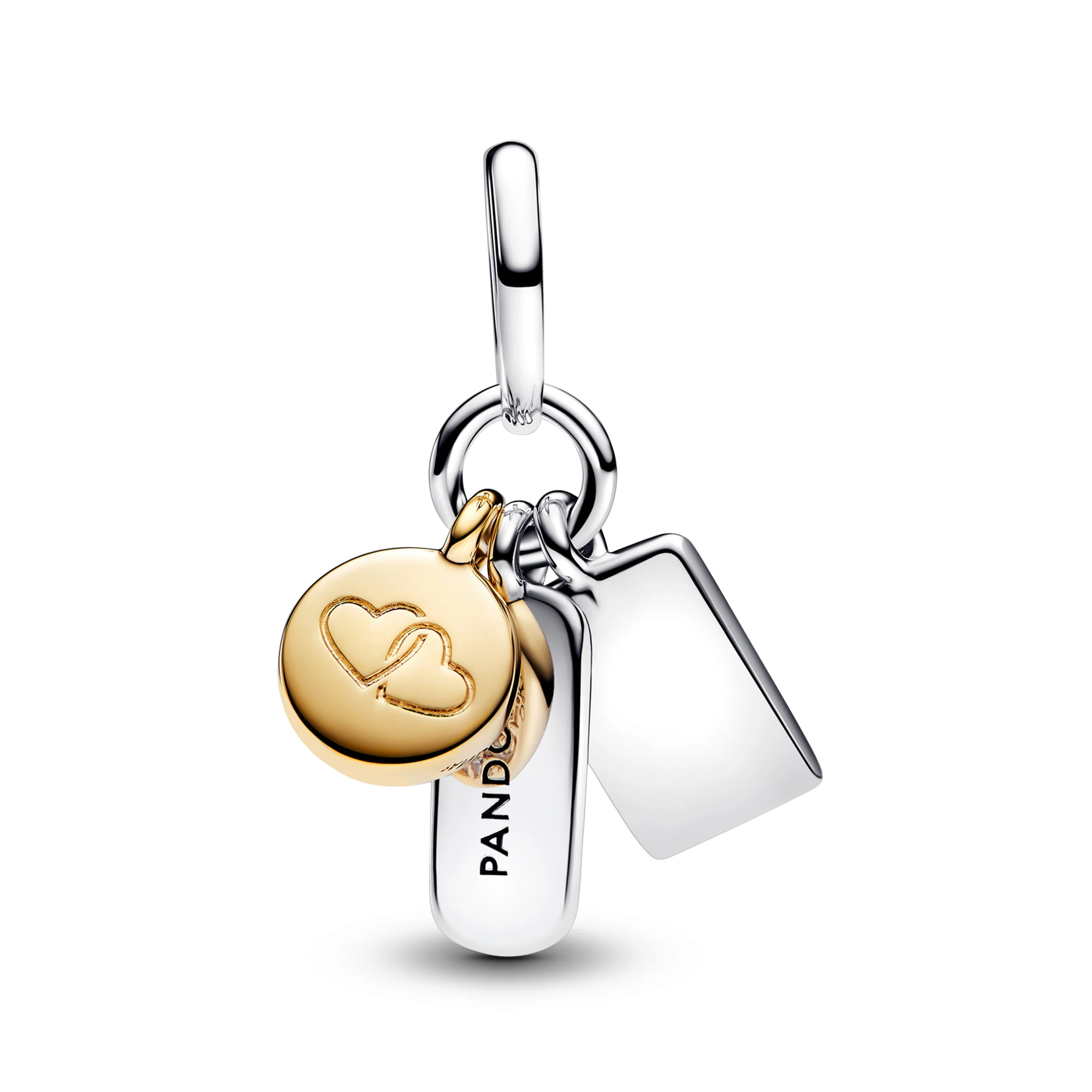 Friendship Sterling Silver And 14K Gold-Plated Dangle With Clear Cubic Zirconia - Image 4
