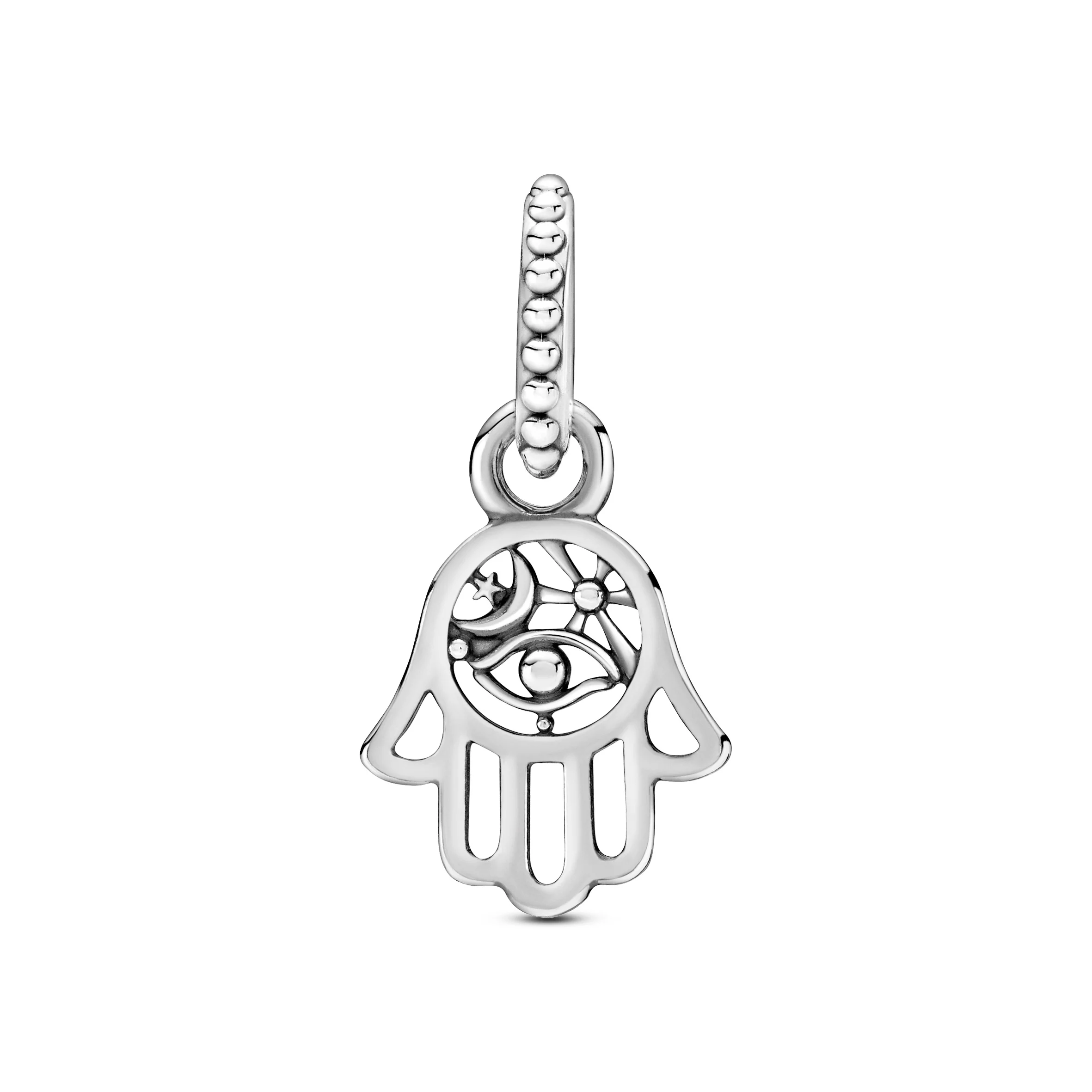 Hamsa Hand Sterling Silver Dangle - Image 4
