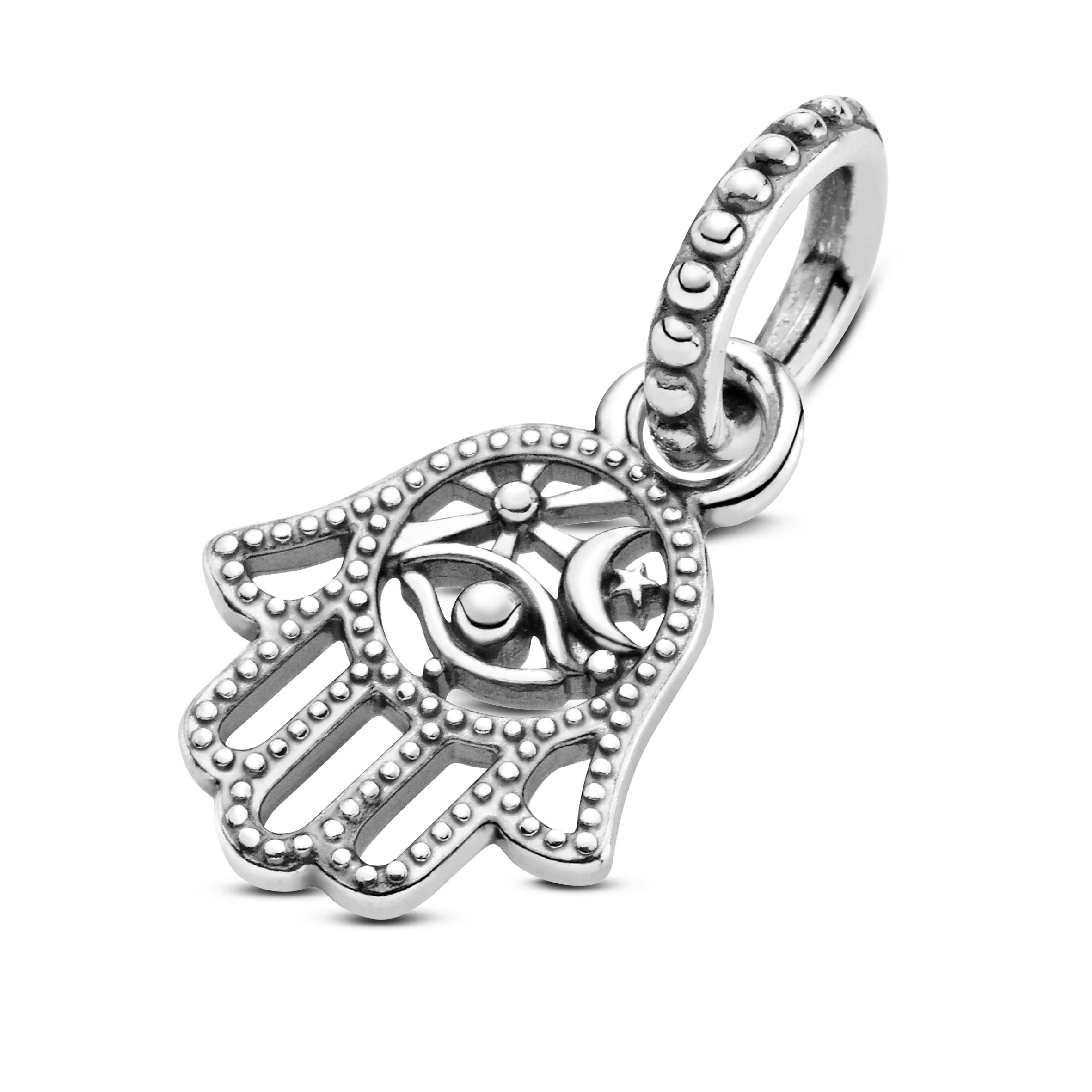Hamsa Hand Sterling Silver Dangle - Image 5