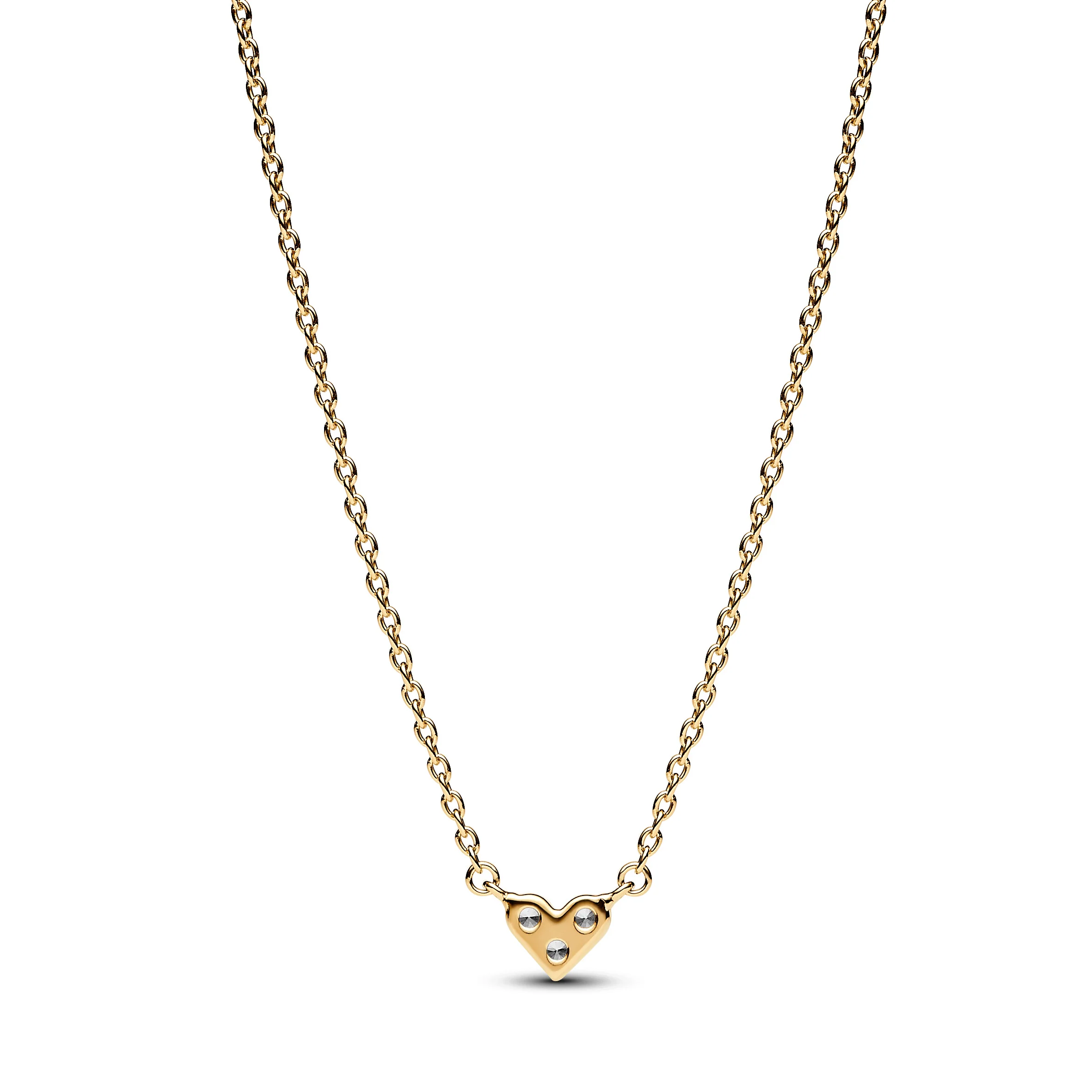 Heart 14K Gold-Plated Collier With Clear Cubic Zirconia - Image 5