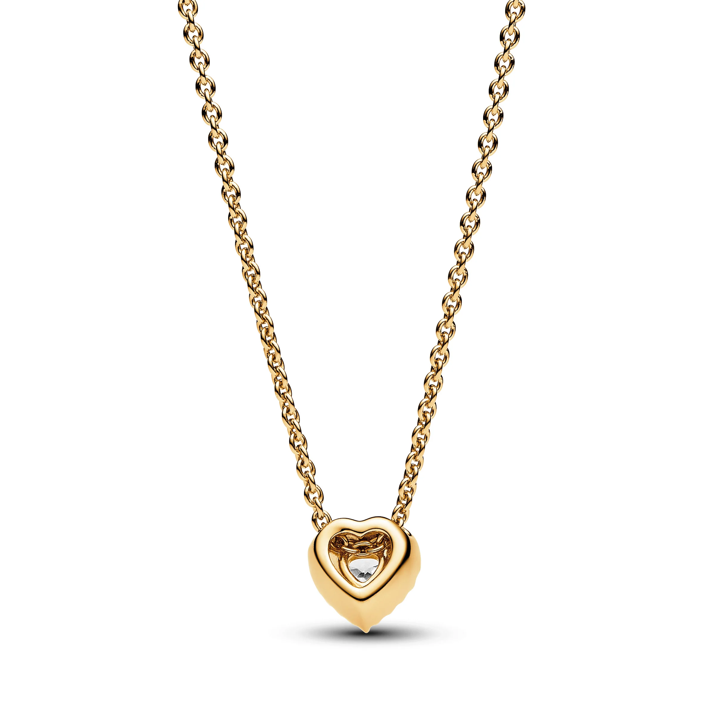 Heart 14K Gold-Plated Collier With Clear Cubic Zirconia - Image 4