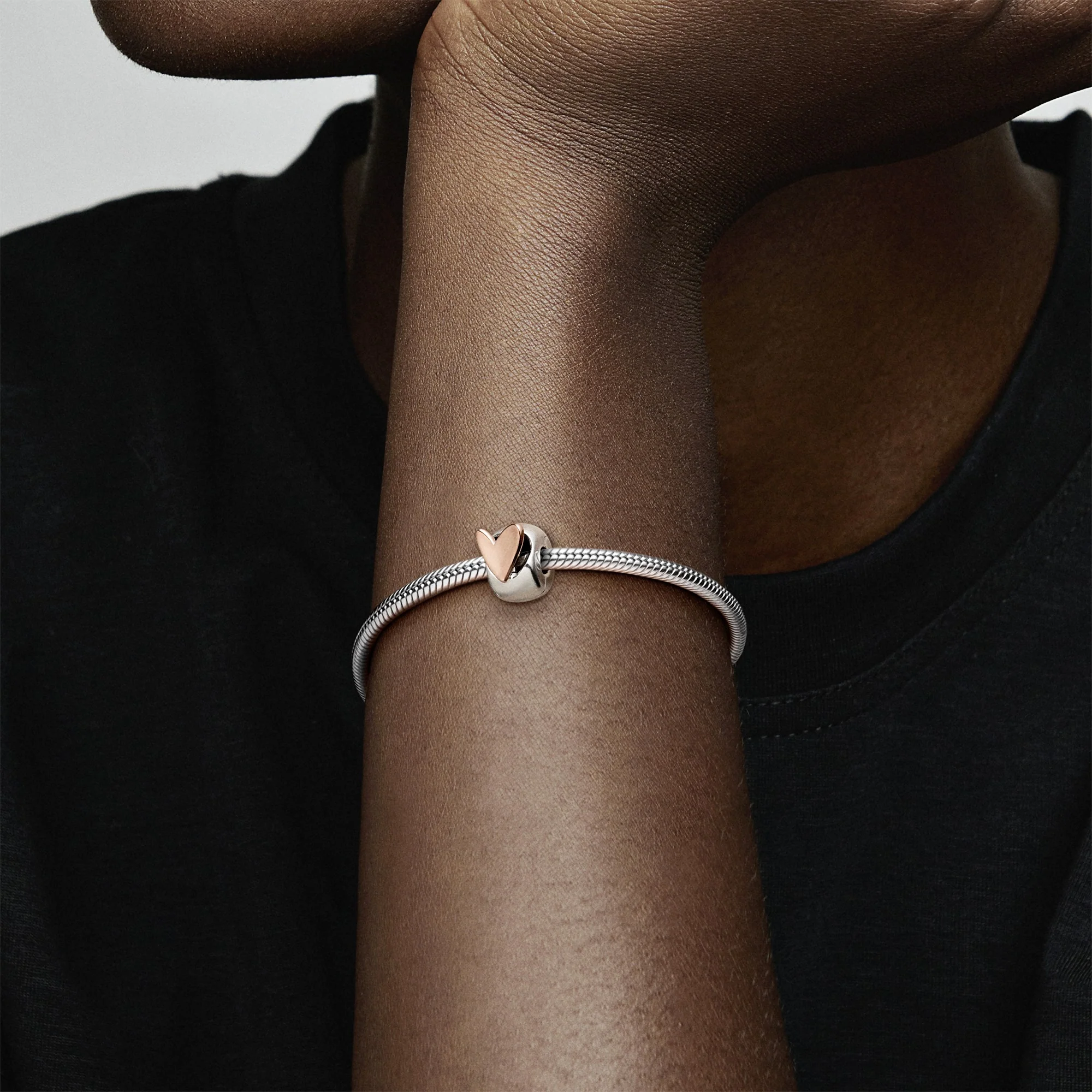 Heart 14K Rose Gold-Plated And Sterling Silver Clip - Image 3