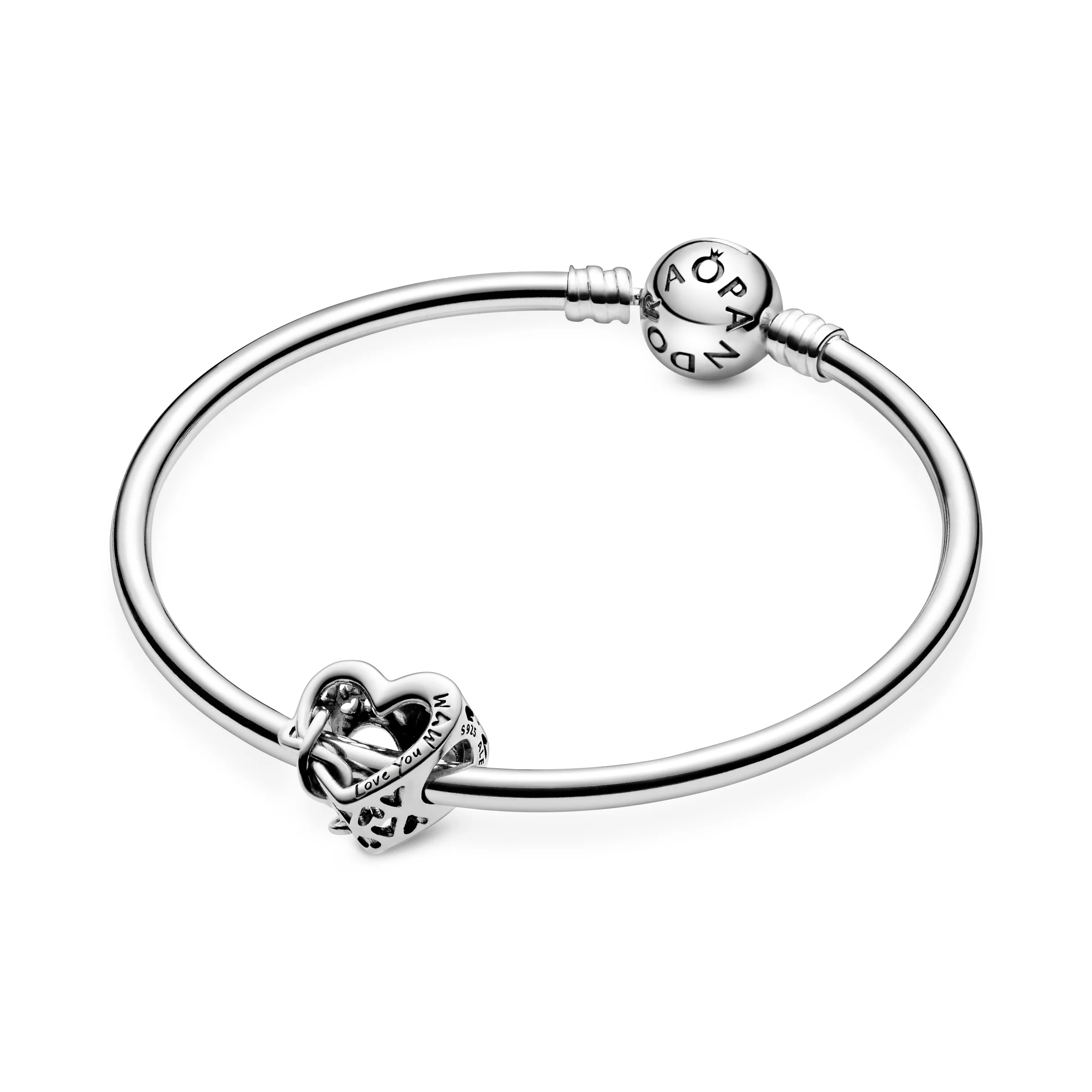 Heart And Infinity Sterling Silver Charm - Image 4
