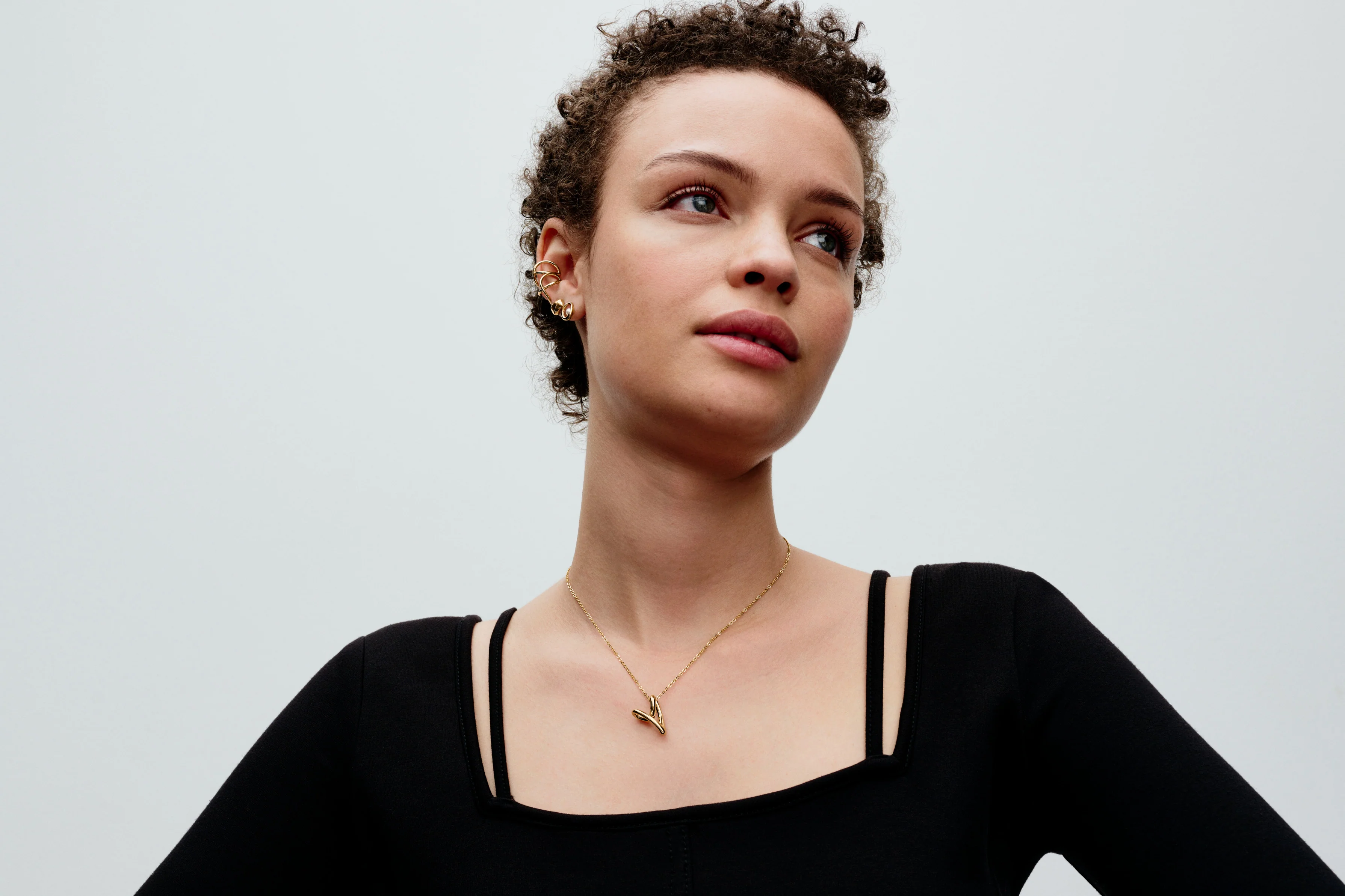 Heart Pendant 14K Gold-Plated Necklace - Image 3