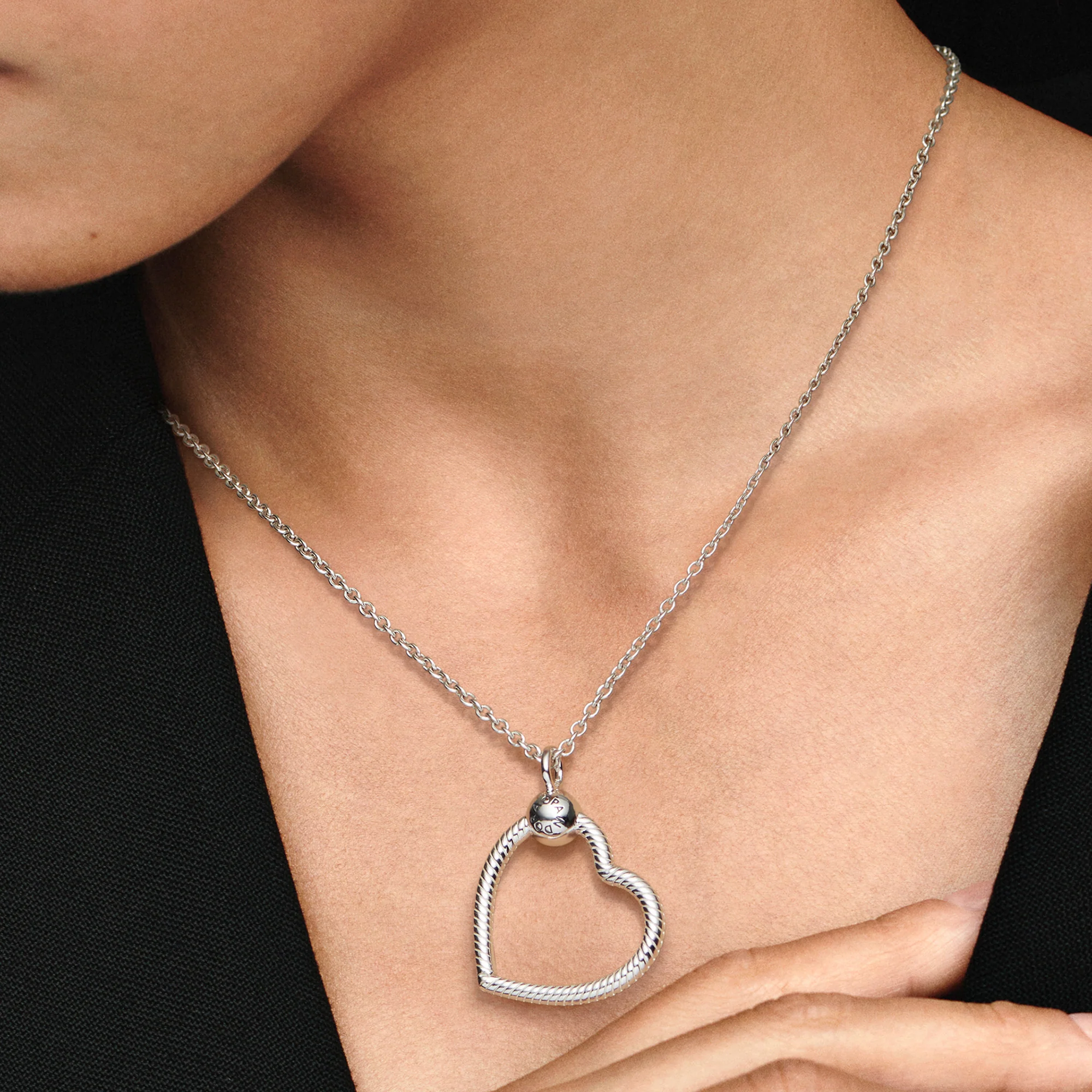 Heart Sterling Silver O Pendant - Image 2