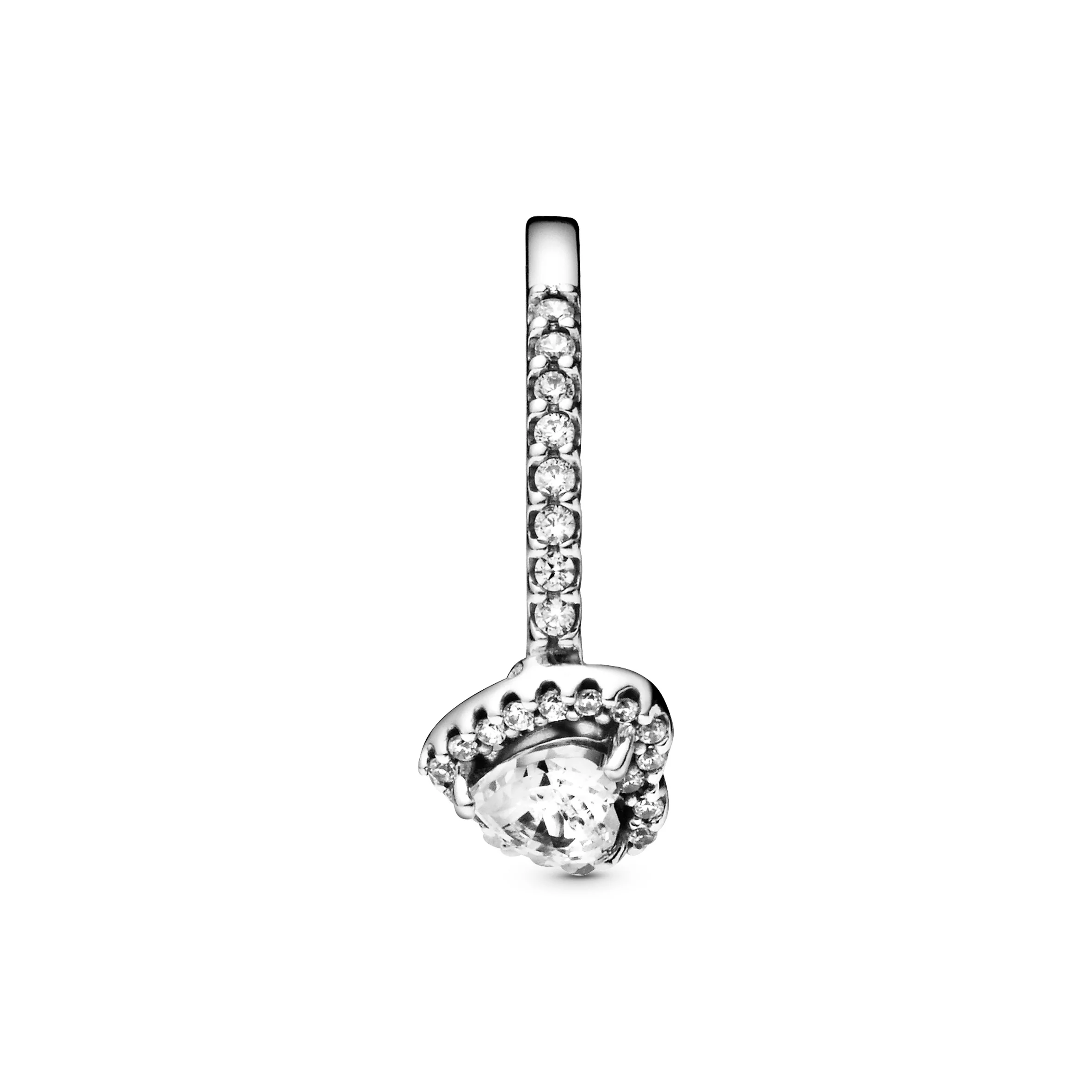 Heart Sterling Silver Ring With Clear Cubic Zirconia - Image 2
