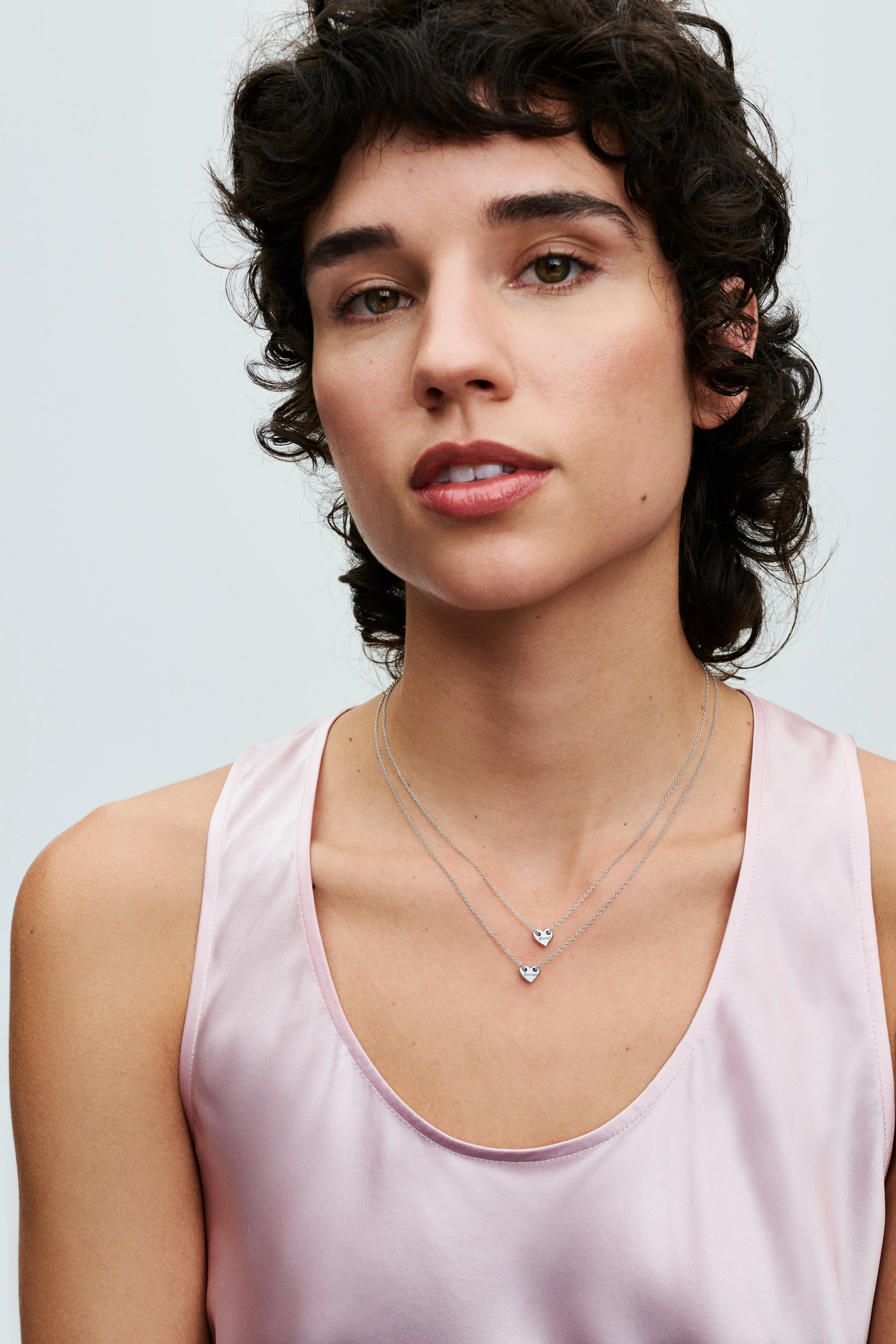 Hearts Sterling Silver Splittable Collier Necklaces - Image 2
