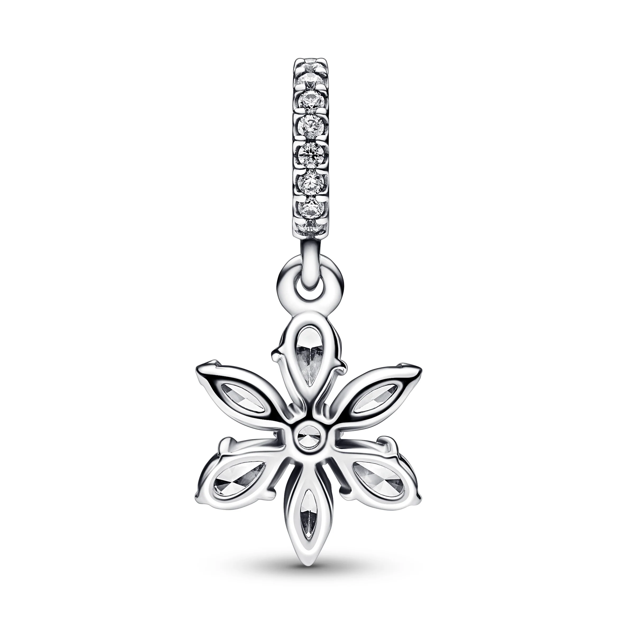 Herbarium Cluster Sterling Silver Dangle With Clear Cubic Zirconia - Image 5