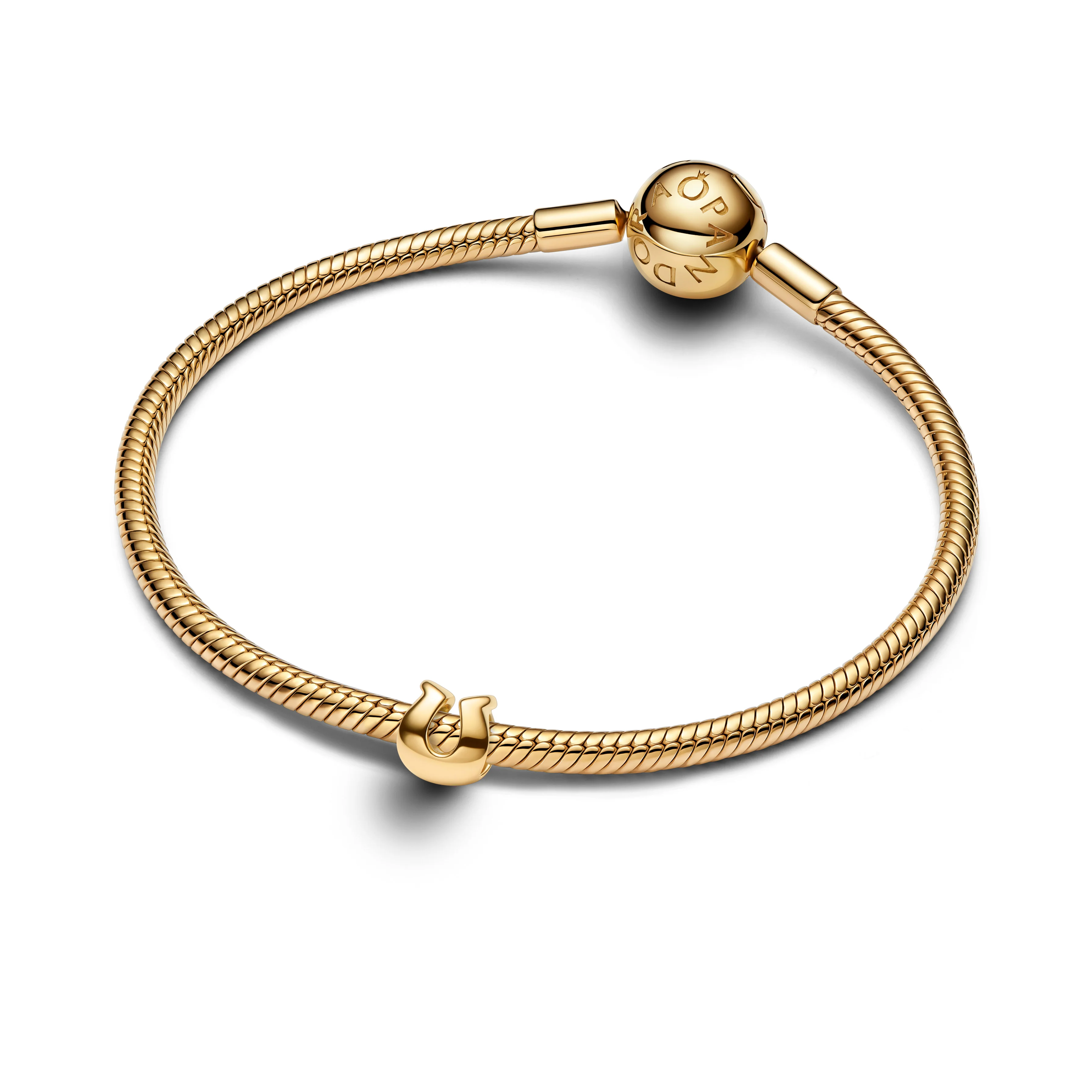 Horse Shoe 14K Gold-Plated Mini Charm - Image 4