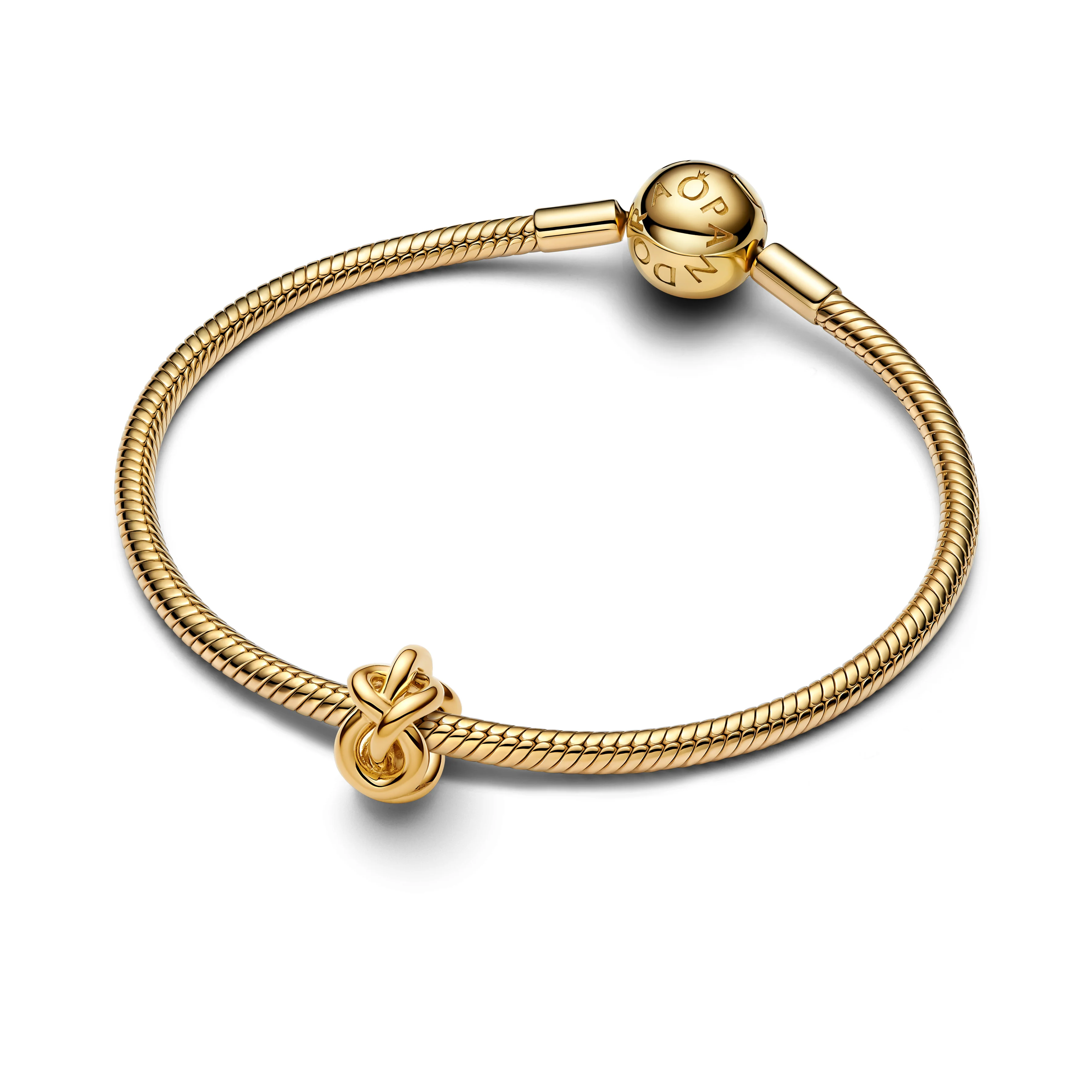 Infinity Knot 14K Gold-Plated Charm - Image 3