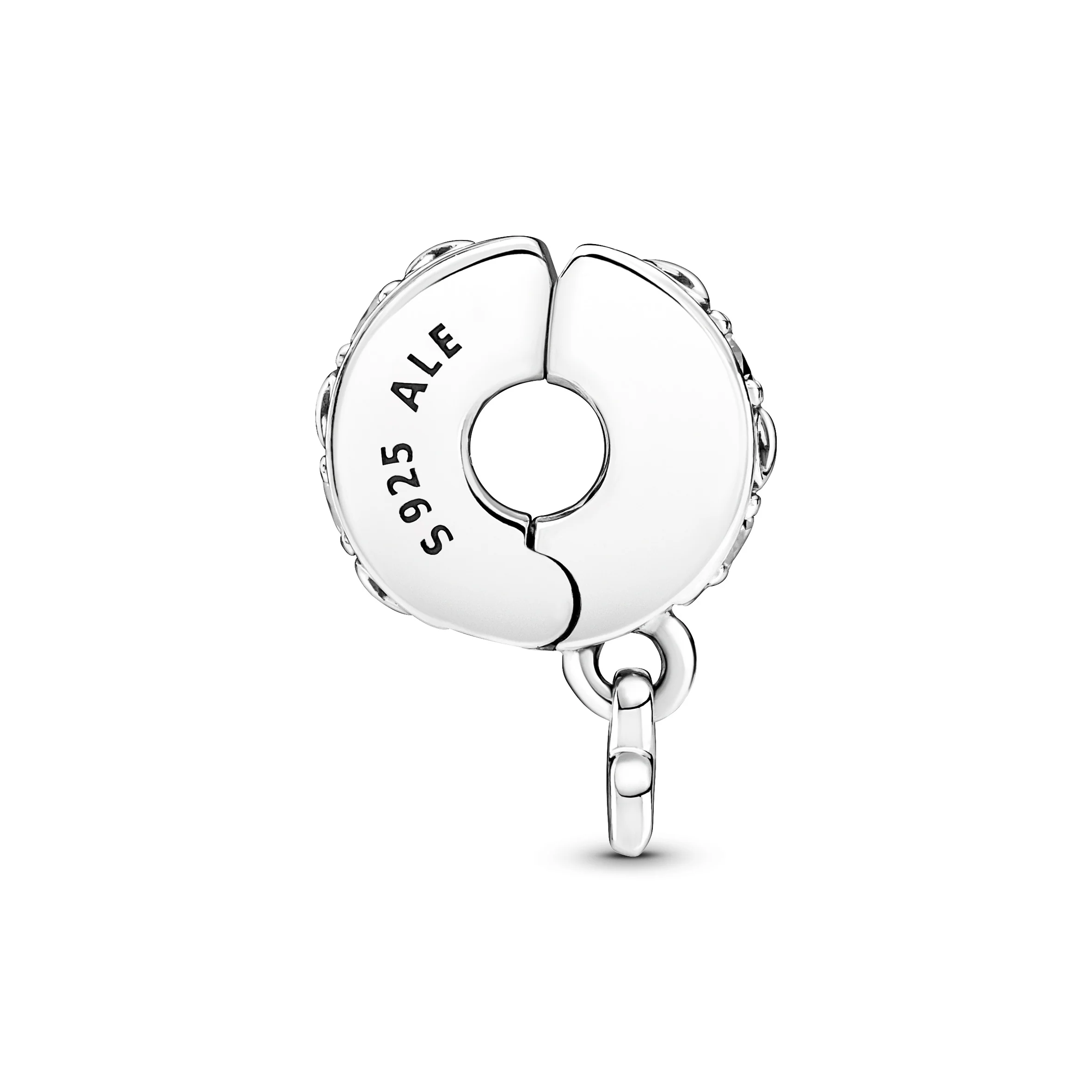 Infinity Sterling Silver Clip With Clear Cubic Zirconia And Silicone Grip - Image 5