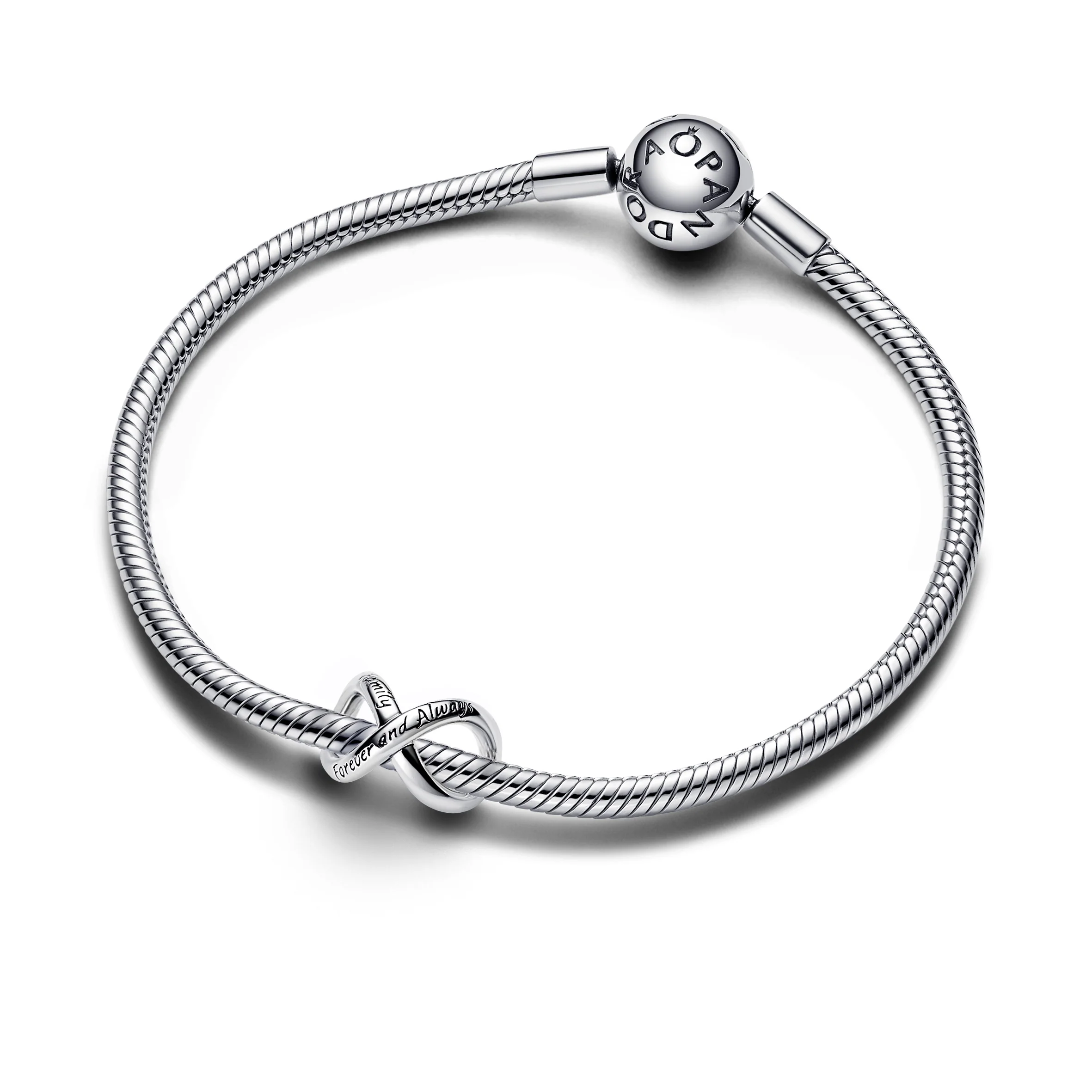 Infinity Symbol Sterling Silver Charm - Image 2